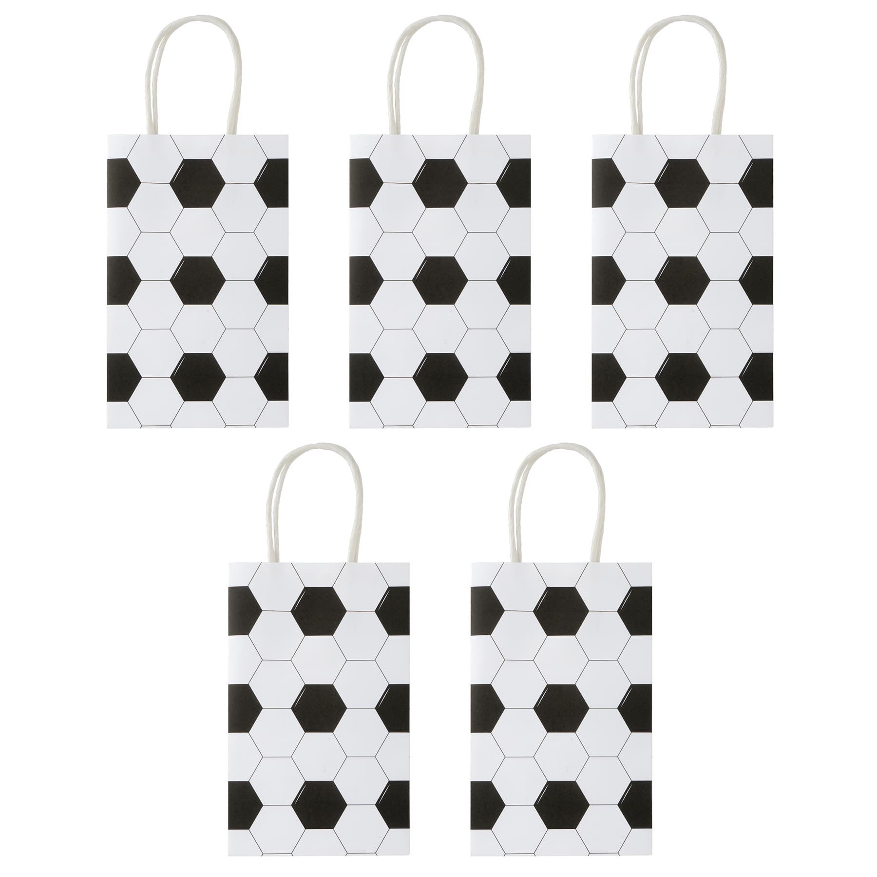 Small Soccer Gift Bags, 5ct. by Celebrate It™