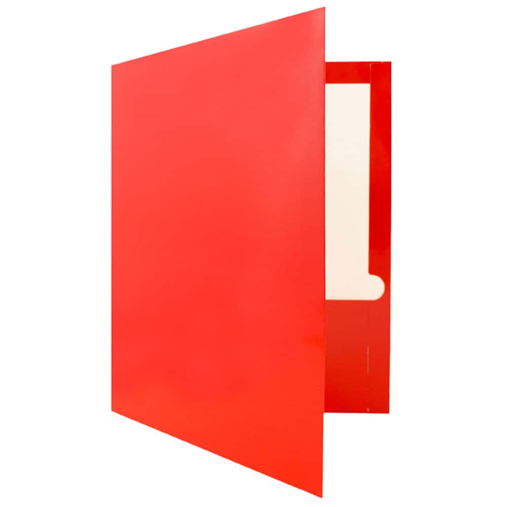 JAM Paper Laminated 2-Pocket Glossy Folders