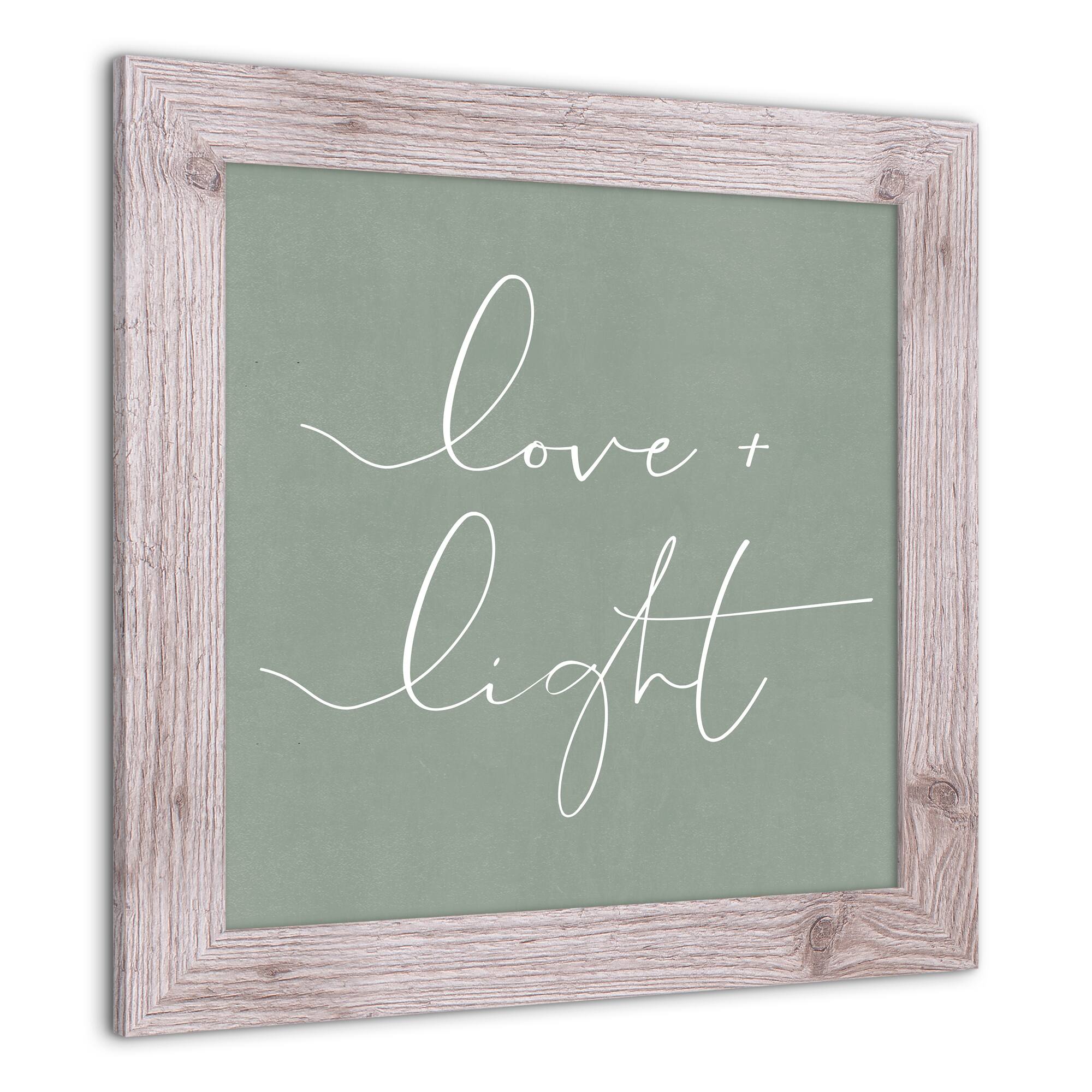 Love and Light Western Framed Print