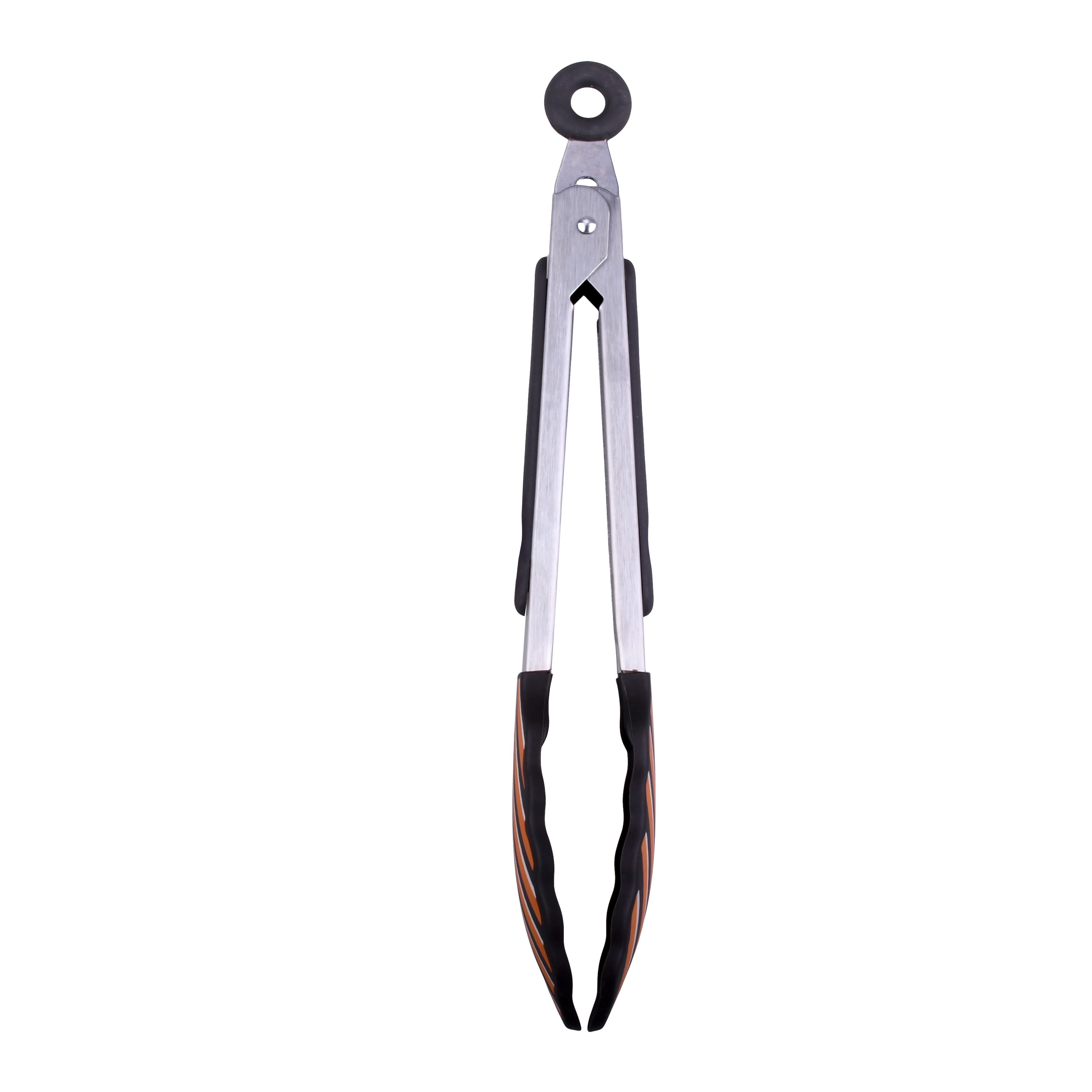 Black & Orange Stripes Mini Tongs by Makery™