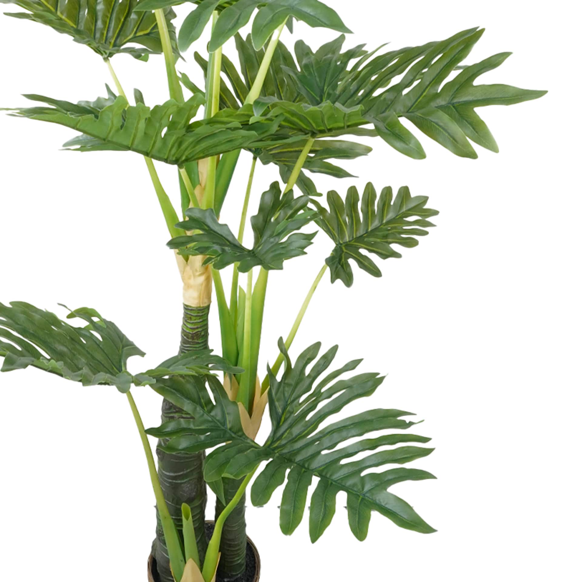5ft. Philodendron Selloum Faux Plant in Woven Basket by Ashland®