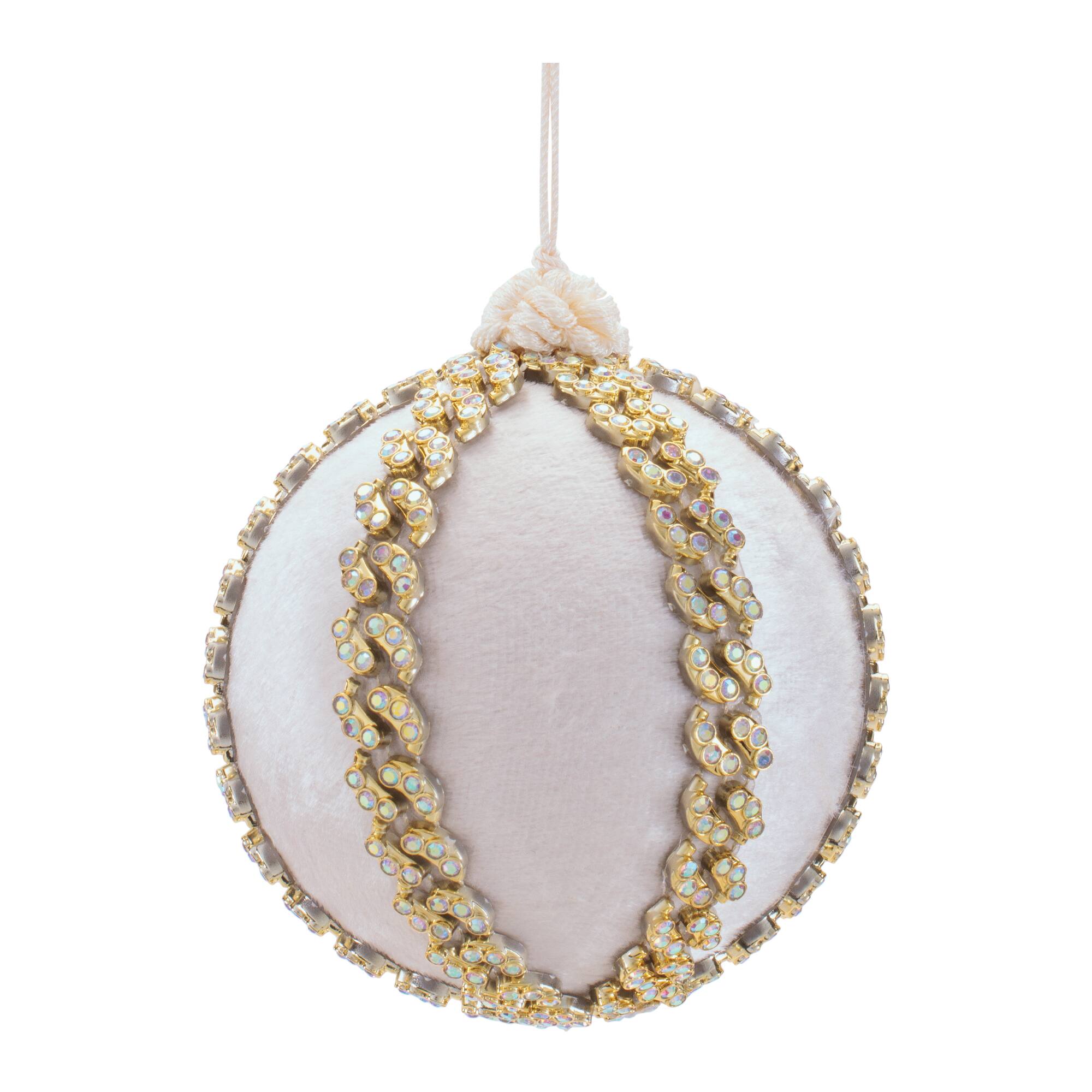 Melrose Glitter Ball Ornaments Set