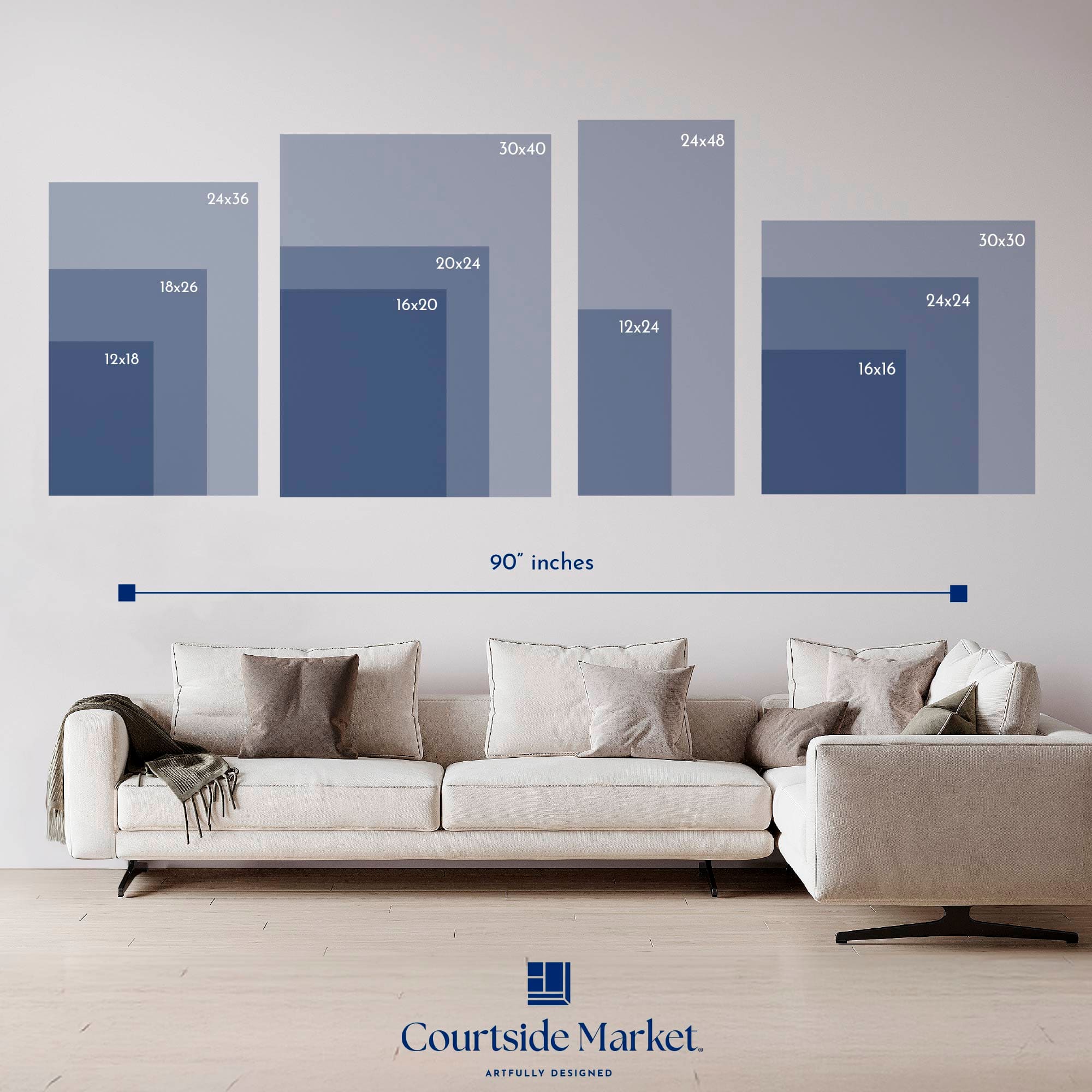 Courtside Market® Celebrate 250™ Wounded Warrior Project® Land of the Free Flag Gallery Wrapped Canvas Wall Art