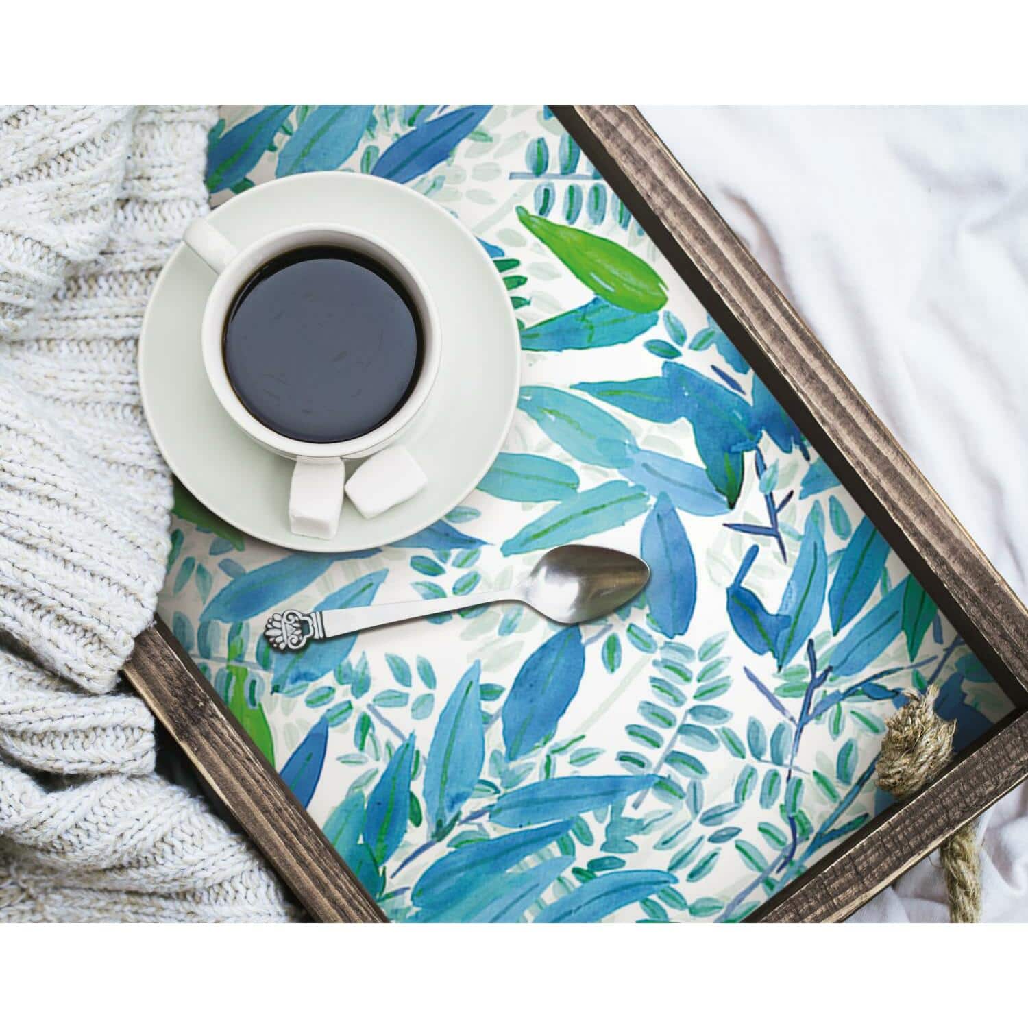 RoomMates Watercolor Leaves Peel & Stick Wallpaper