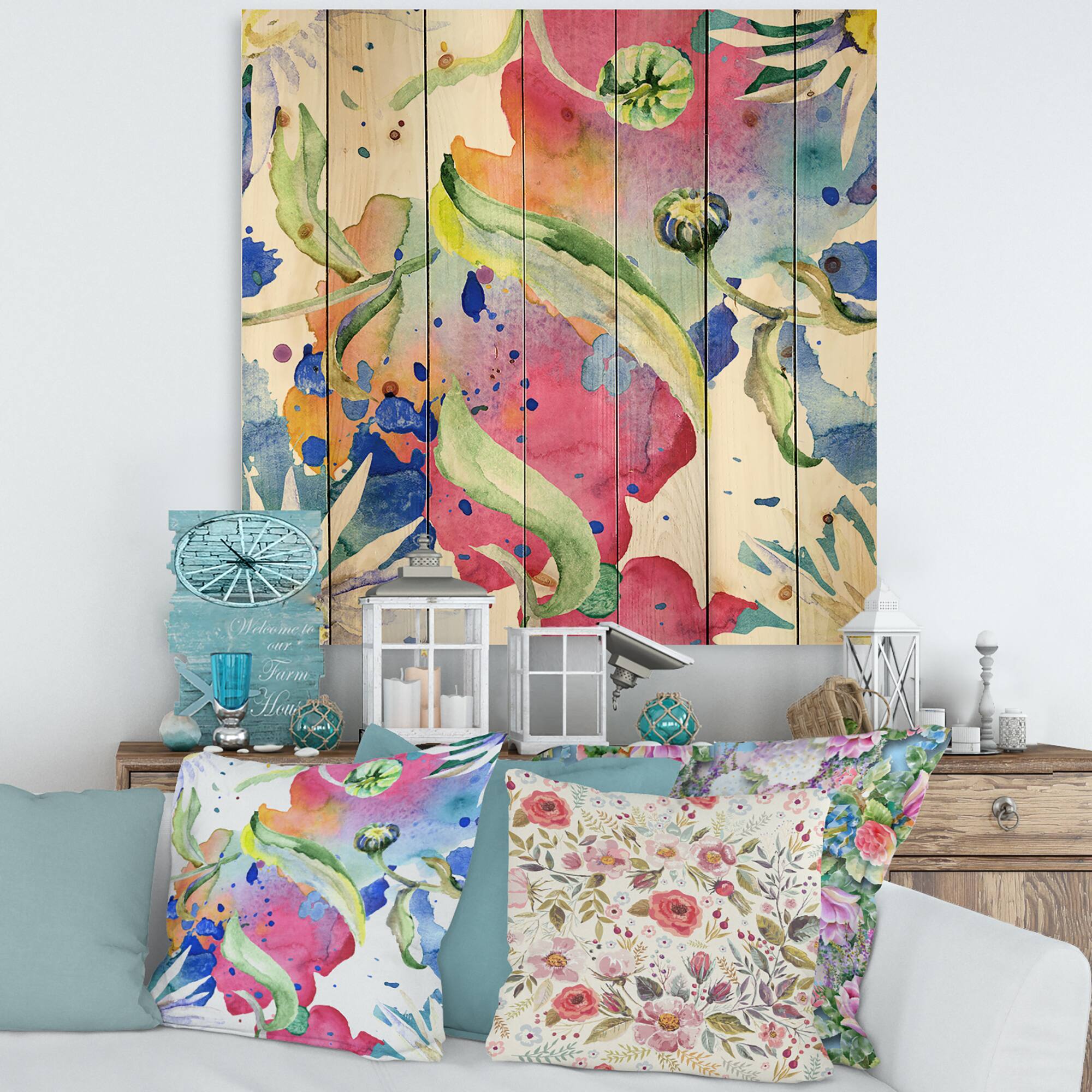 Designart - Iridiscent Daisy Flowers