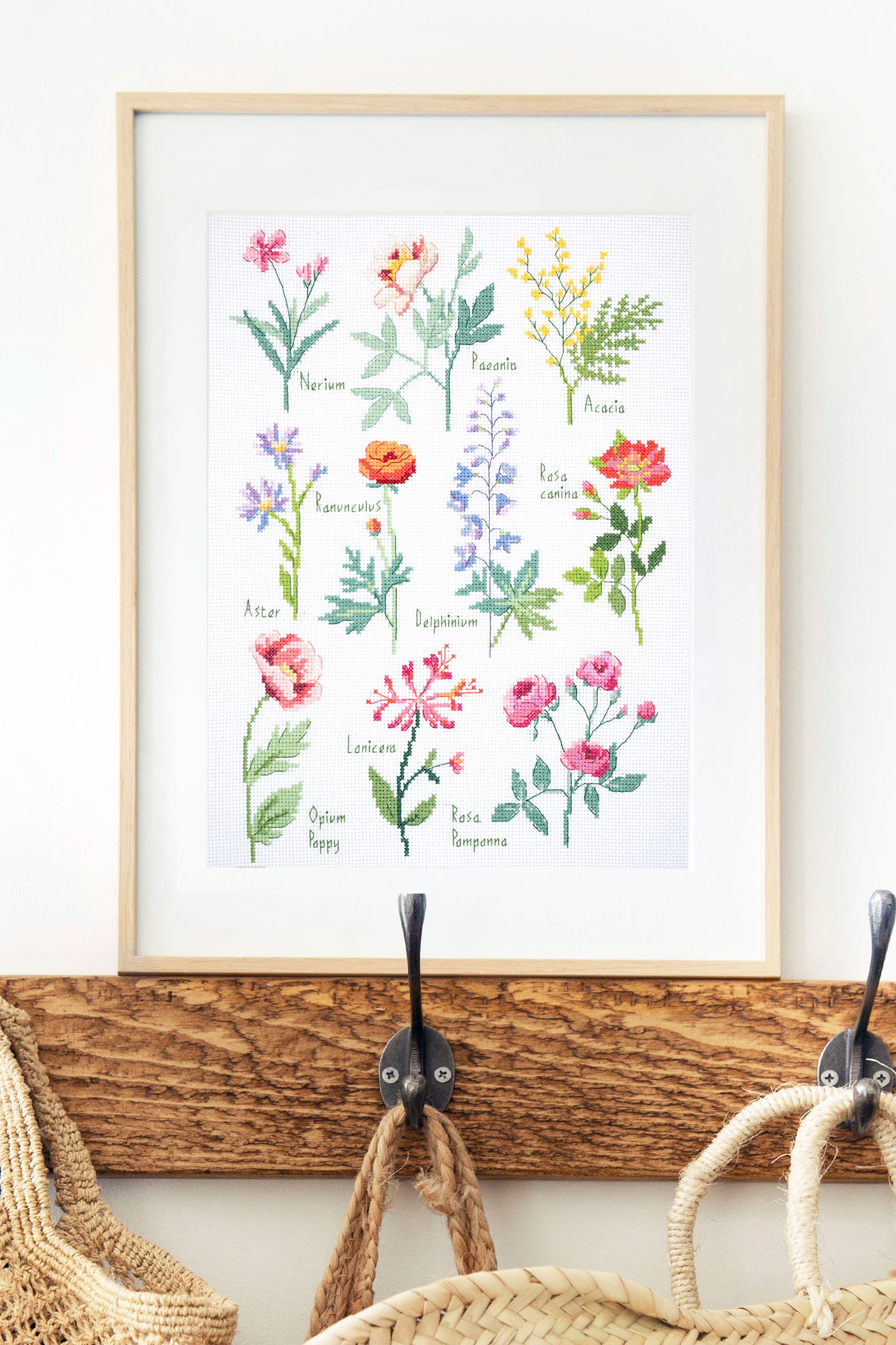 DMC® Botanical Sampler Designer Collection Intermediate Cross Stitch Kit