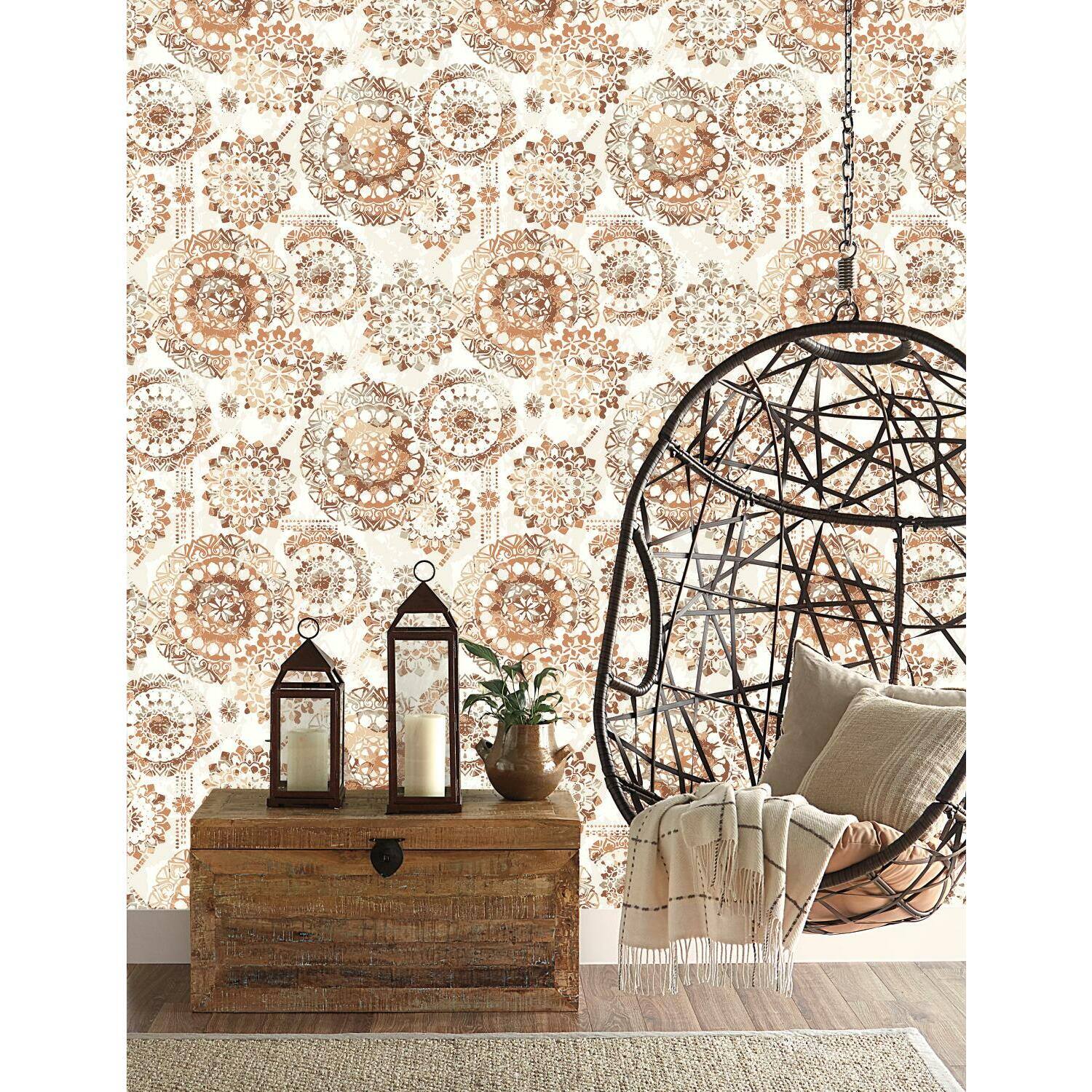 RoomMates Bohemian Medallion Peel & Stick Wallpaper