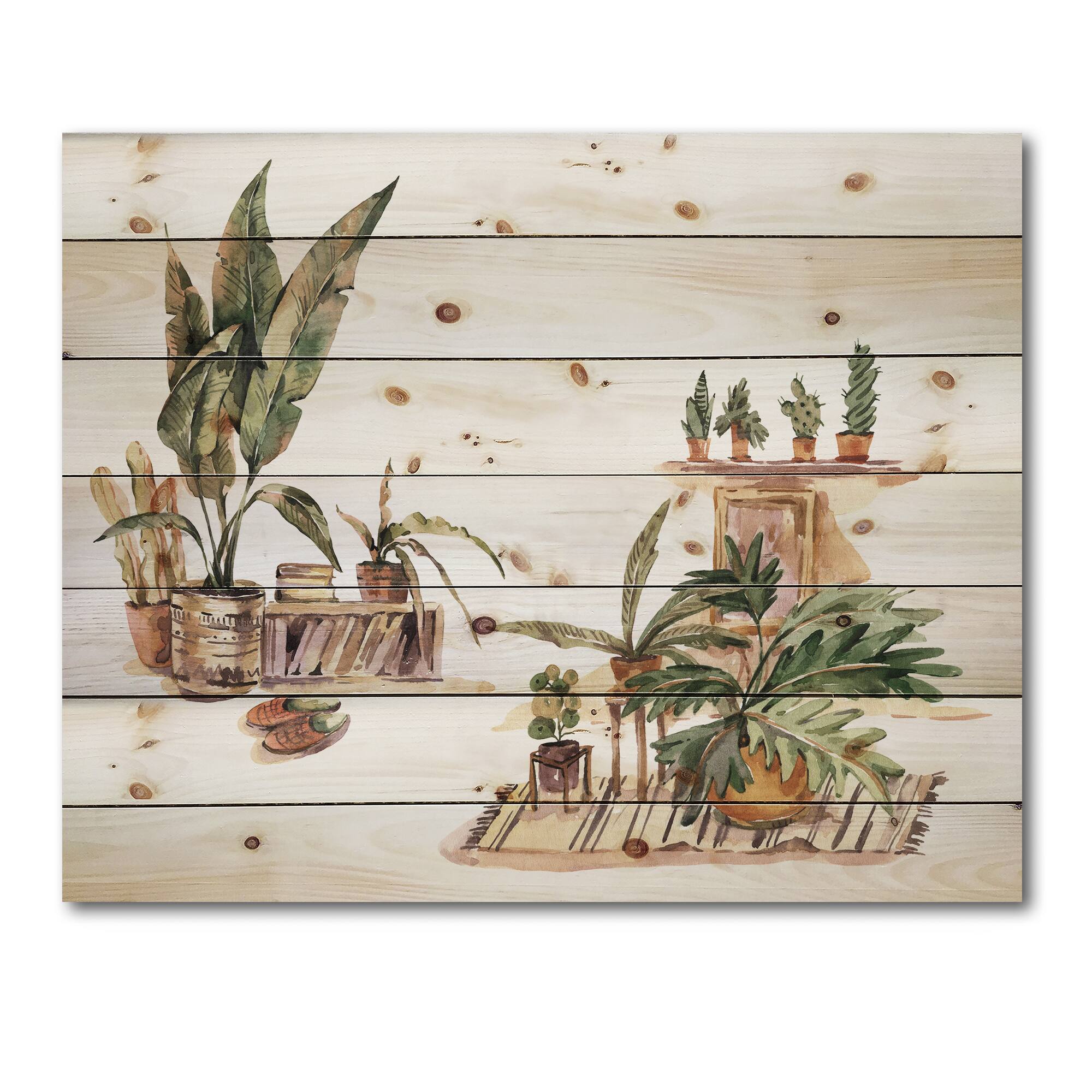 Designart - Indoor House Plants Urban Jungle III