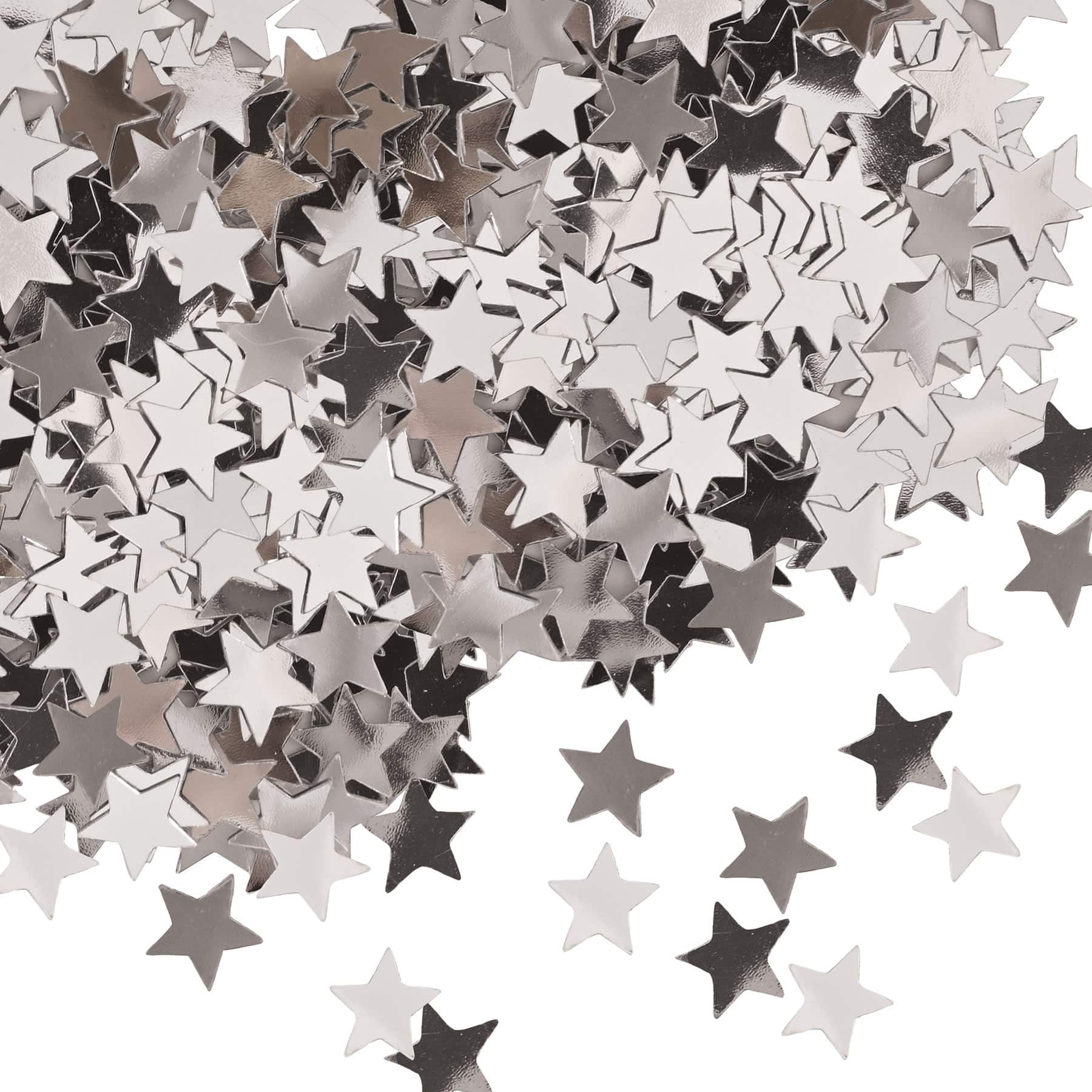 Beistle 1oz. Silver Fanci-Fetti Stars, 3ct.