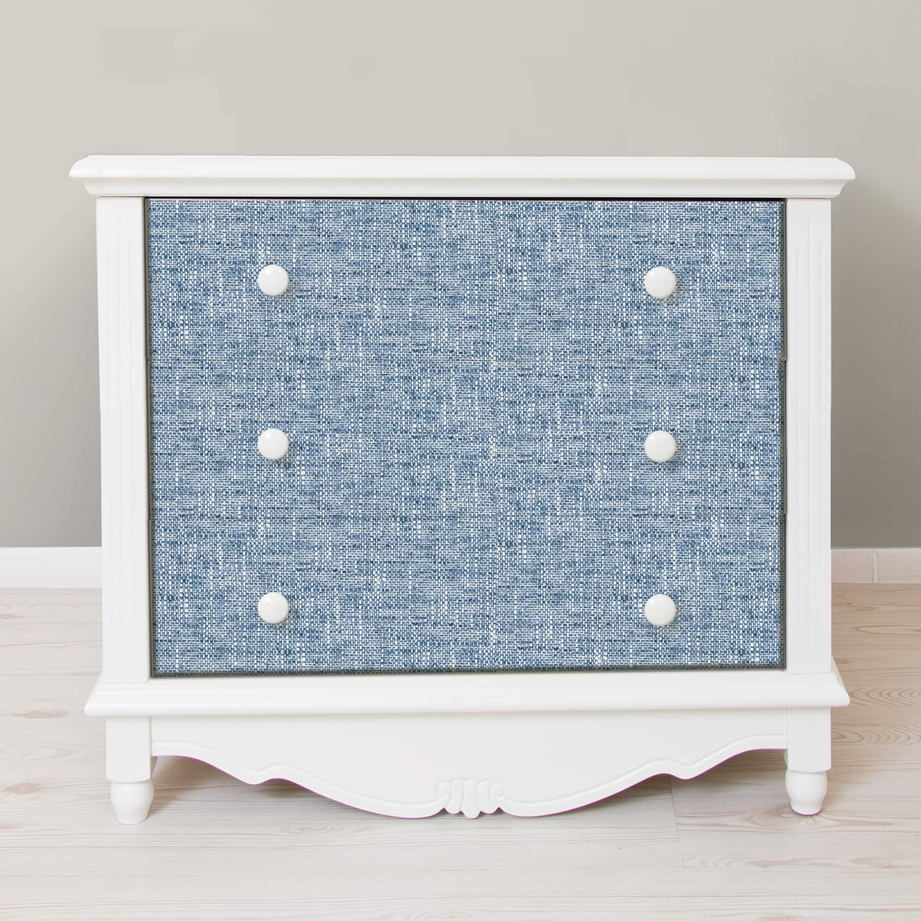 NuWallpaper Navy Poplin Texture Peel & Stick Wallpaper