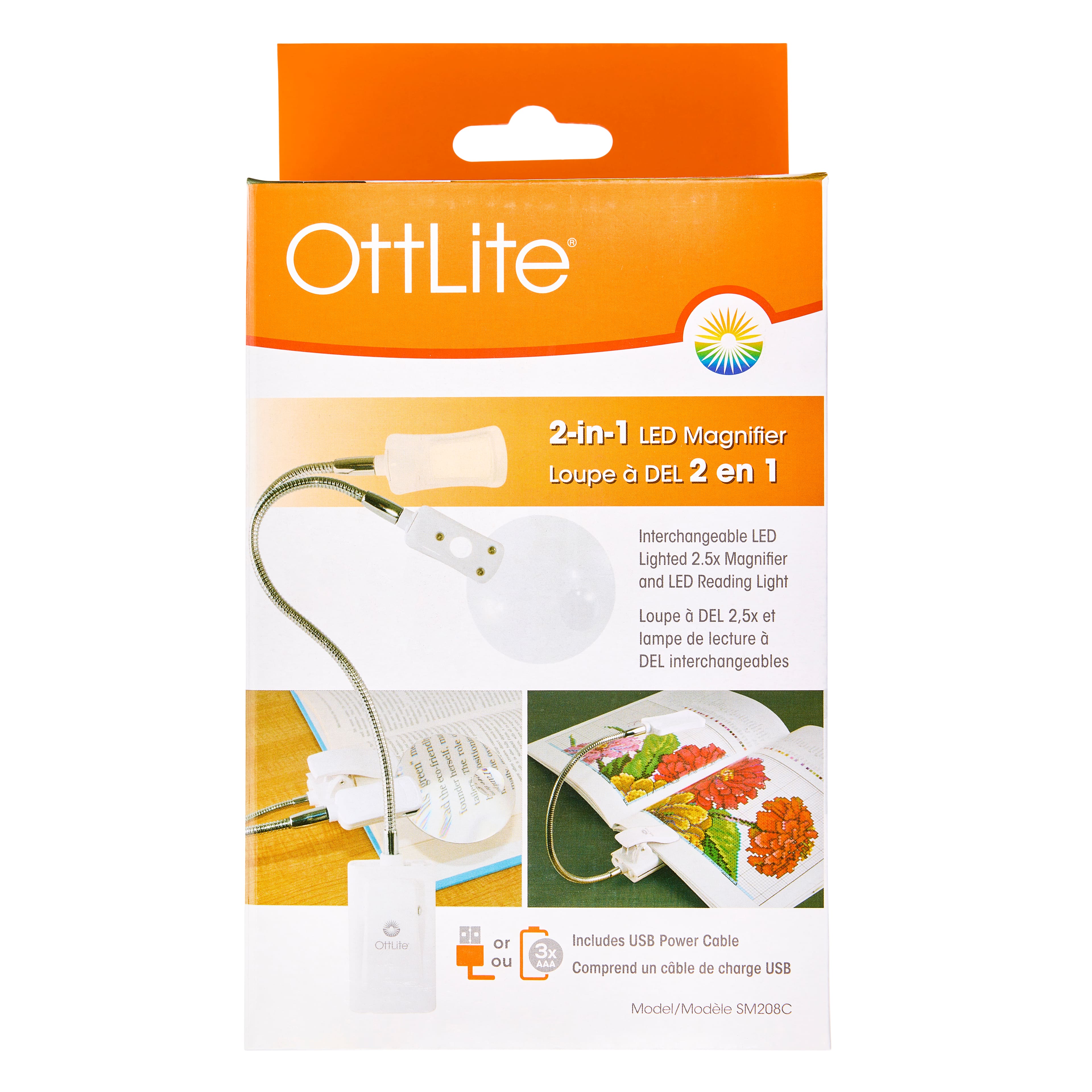 OttLite 2-in-1 LED Magnifier