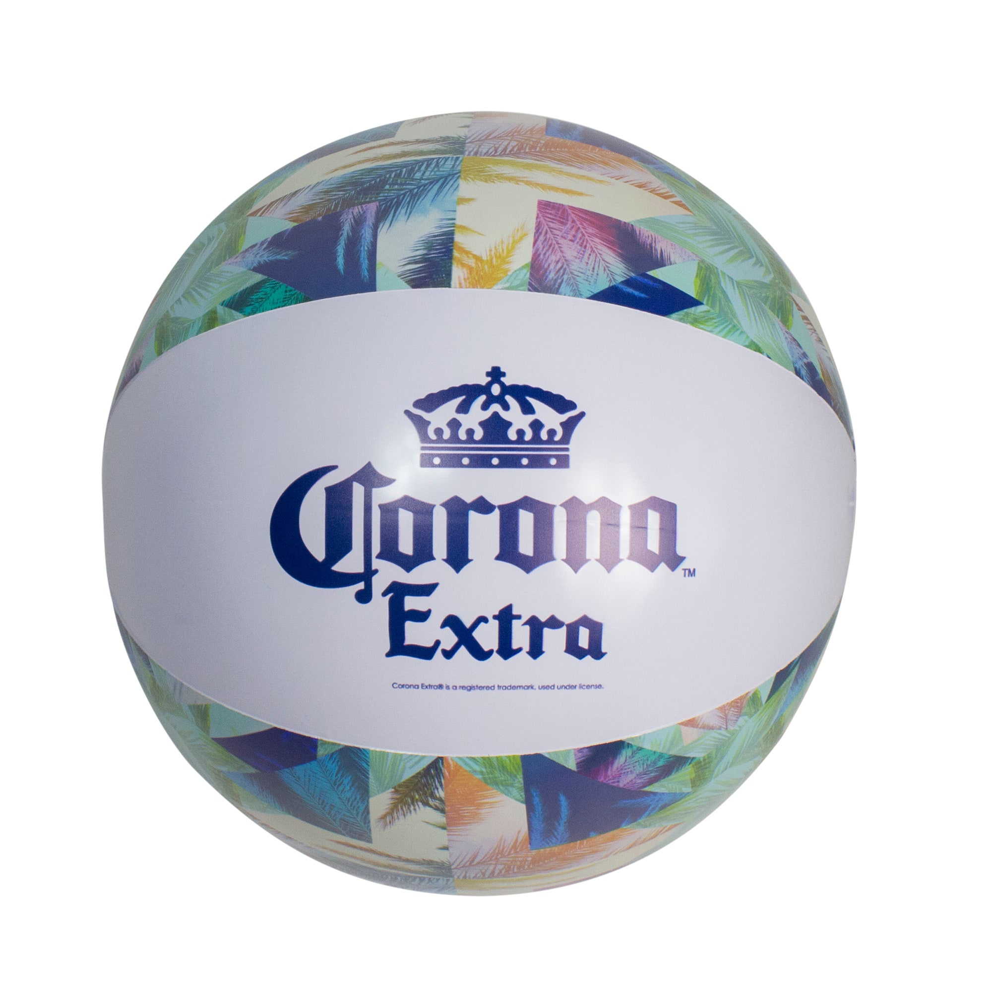 20" Corona Tropical Blue & Green Inflatable Beach Ball