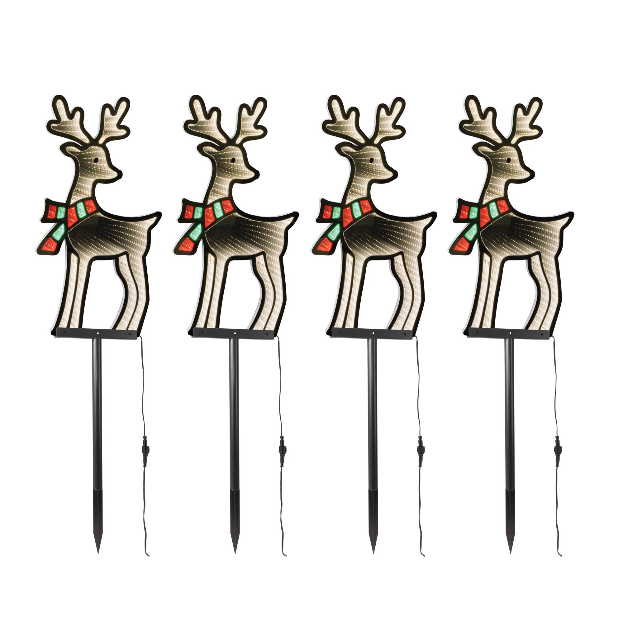 Melrose 23.75" Reindeer Pathway Light EkkoLight, 4ct.