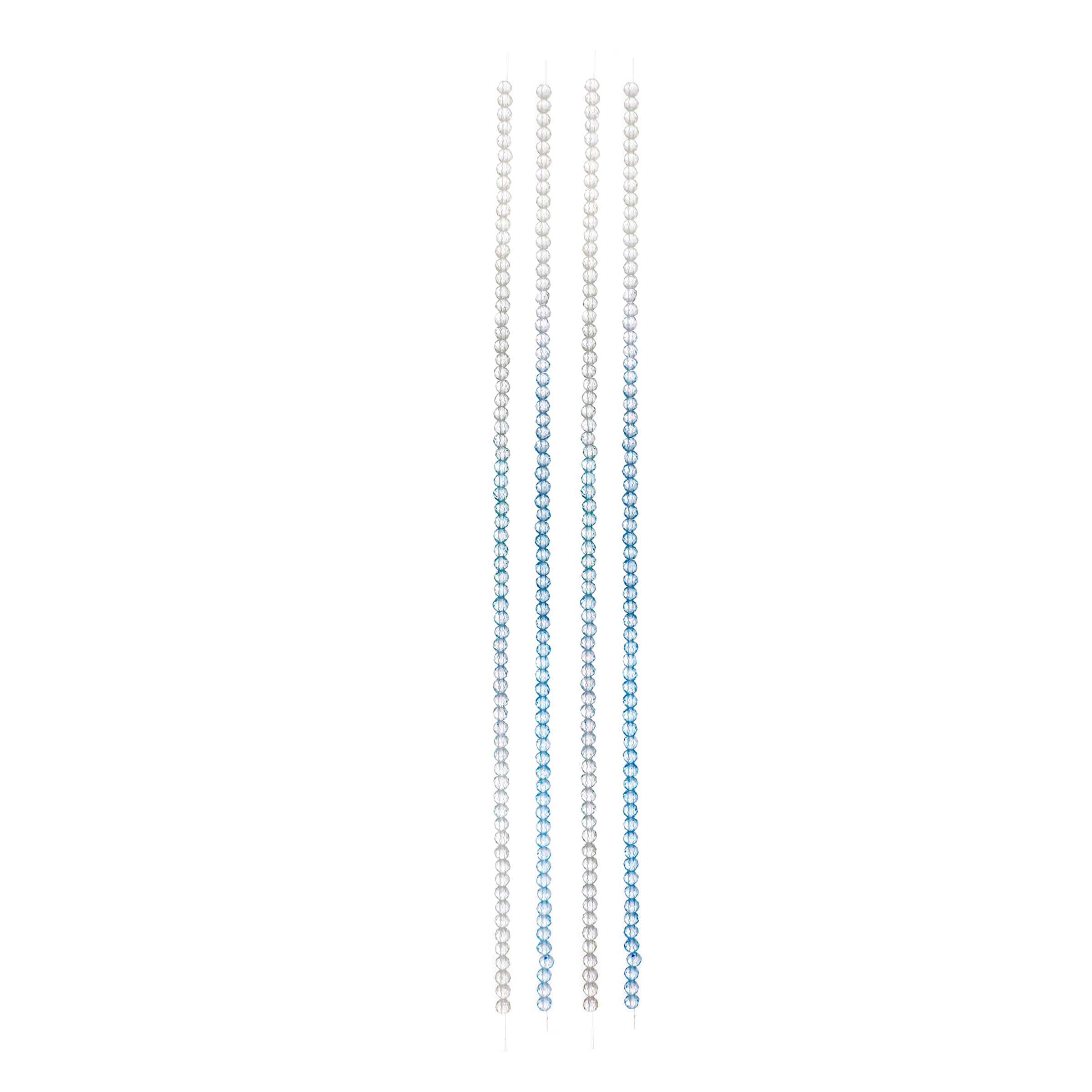 2.5mm Yellow & Blue Ombre Glass Round Beads, 260ct. by Bead Landing™