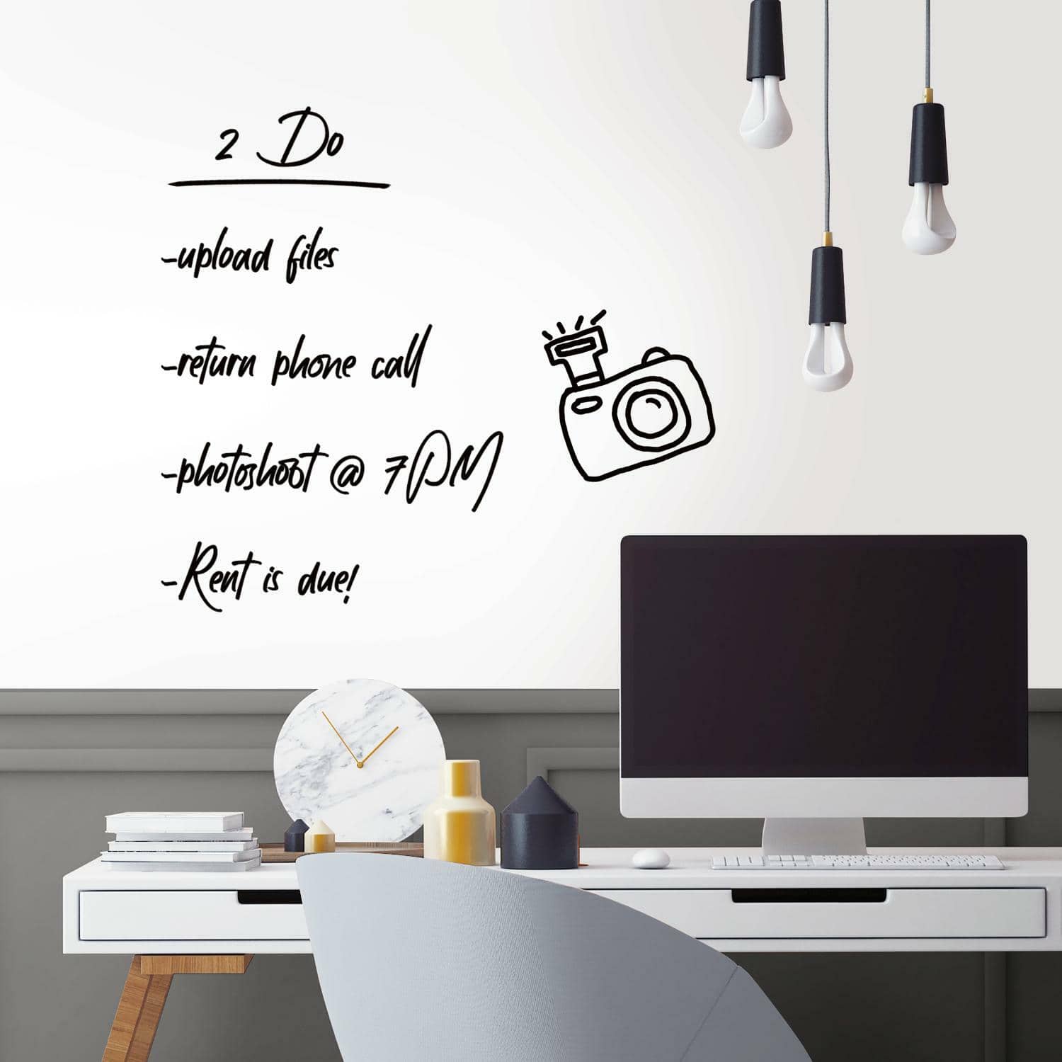 RoomMates Dry Erase Peel & Stick Wallpaper