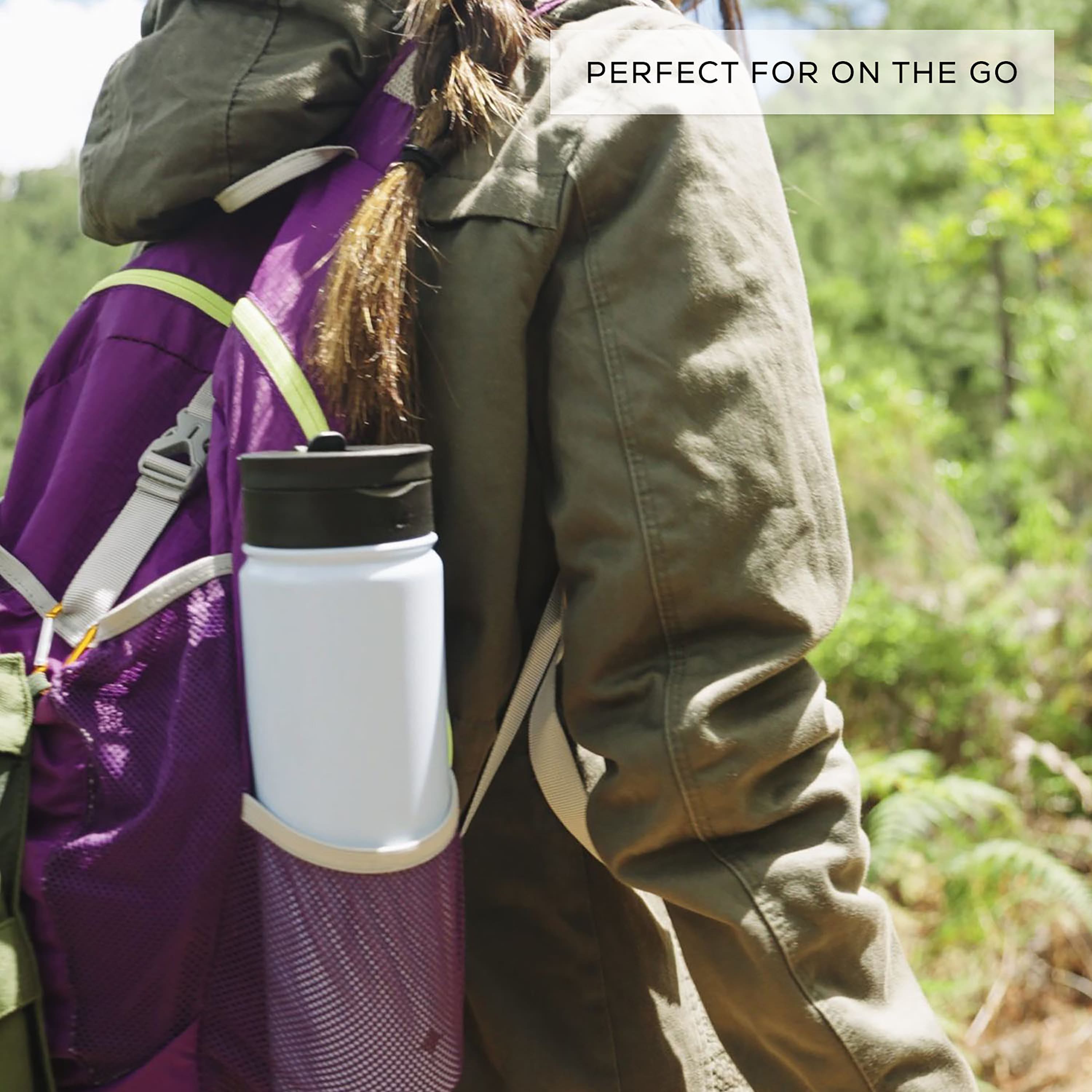 JoyJolt® 22oz. Triple Insulated Water Bottle with Flip Lid & Sport Straw Lid