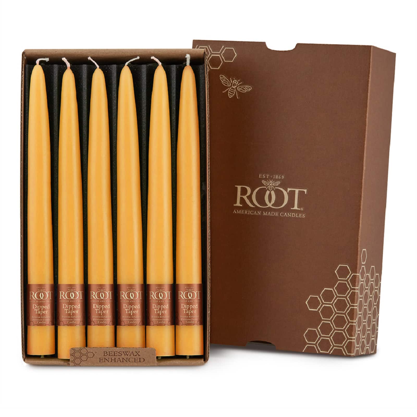 Root Candles 9" Unscented Taper Candles