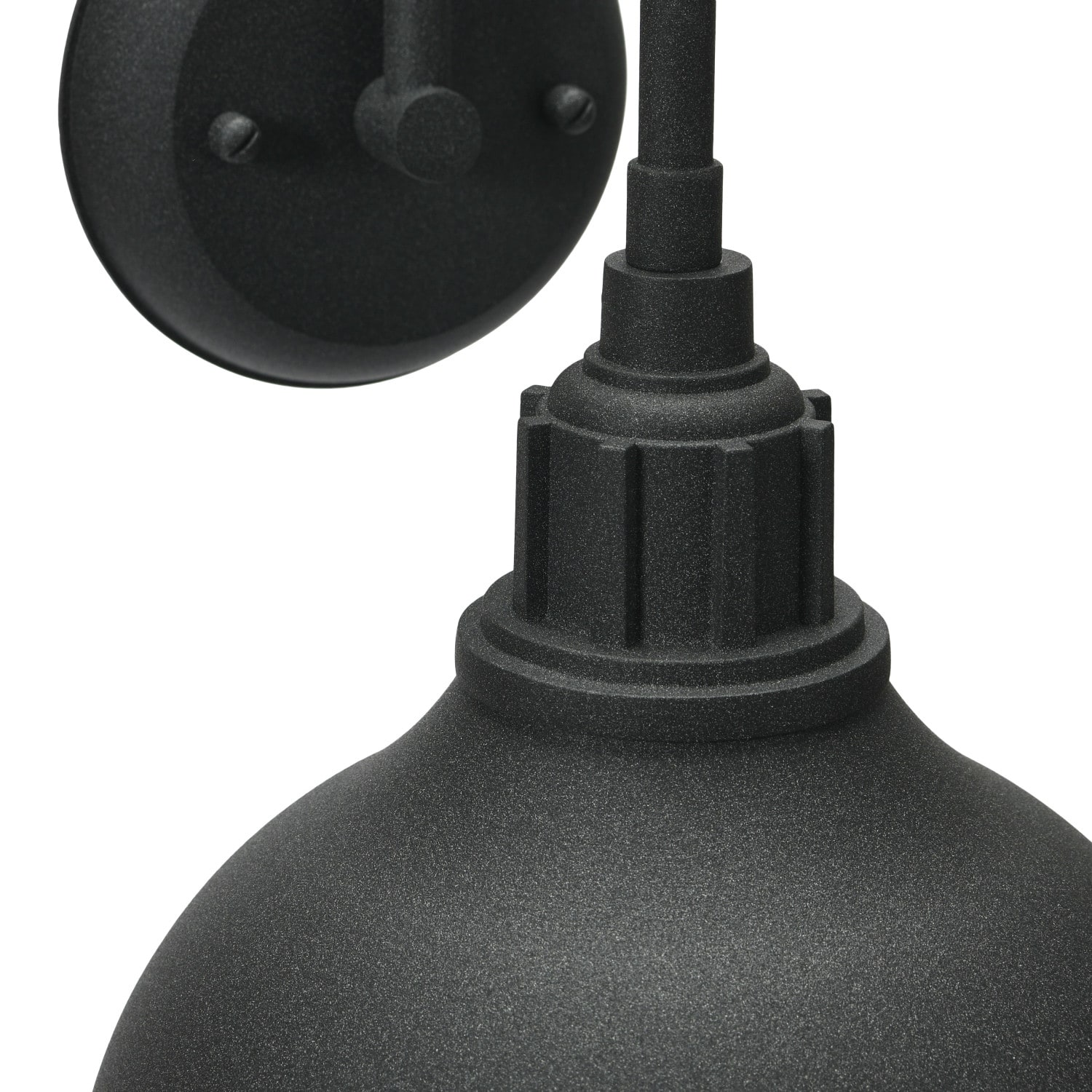 Hello Honey® Robert Stevenson Lighting Landon Distressed Black Metal Outdoor Light with Shade