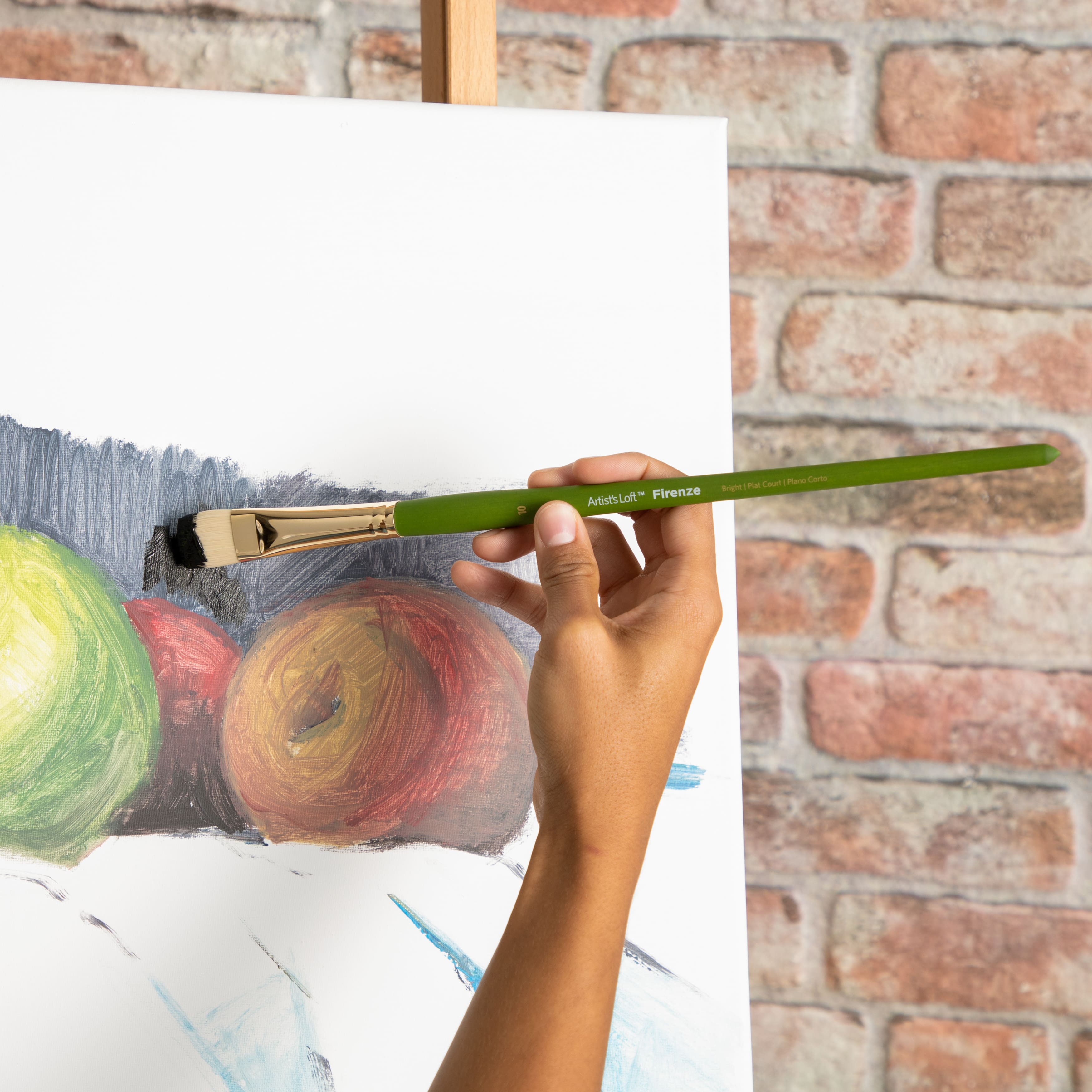 12 Pack: Firenze Long Handle Bright Brush by Artist's Loft™