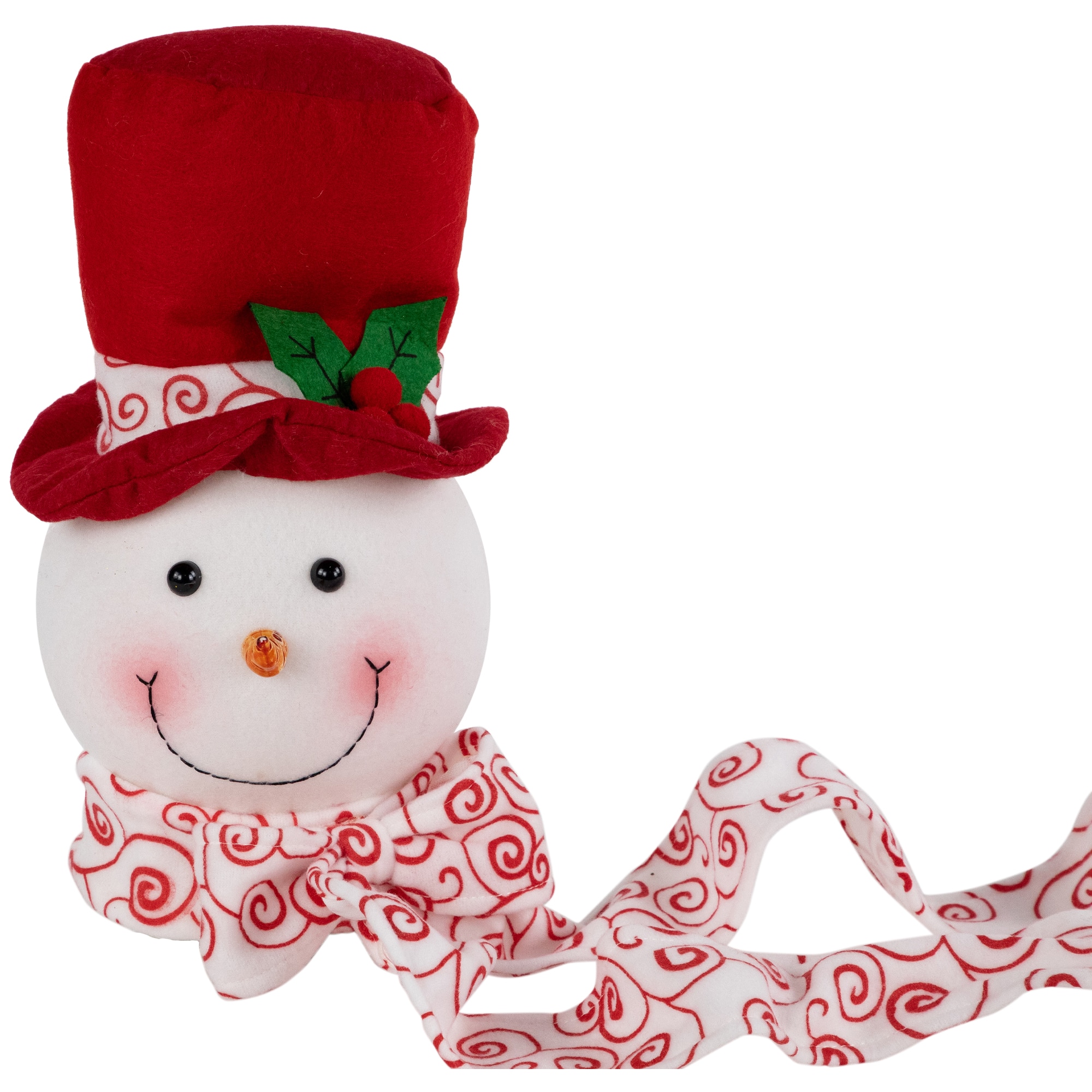 Plush Snowmen in Hats Christmas Ornaments - 12.5" - Set of 3