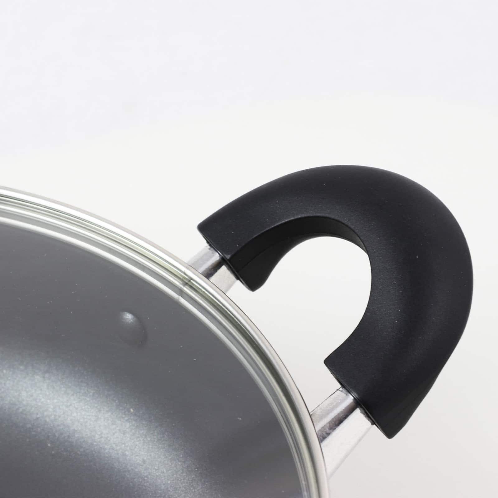 Oster Clairborne 10.25" Charcoal Gray Aluminum Sauté Pan with Lid