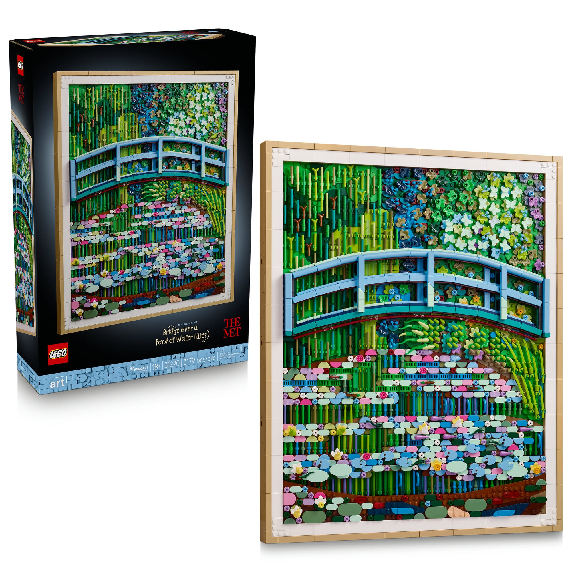 LEGO® Claude Monet Bridge over a Pond of Water Lilies ART Kit 31220