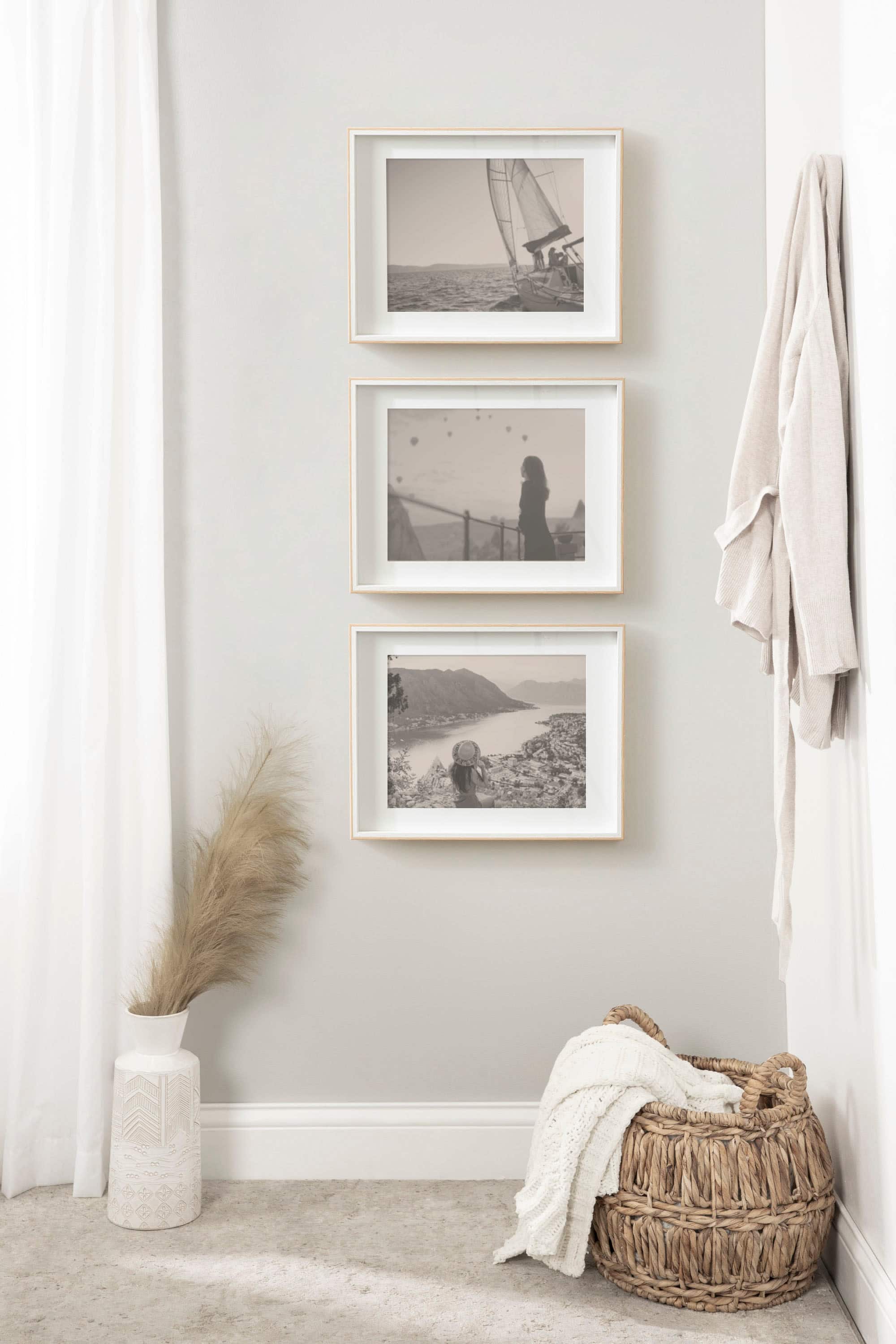 Kate and Laurel Gibson 14" x 18" Photo Frames with 11" x 14" Mat, 3ct.