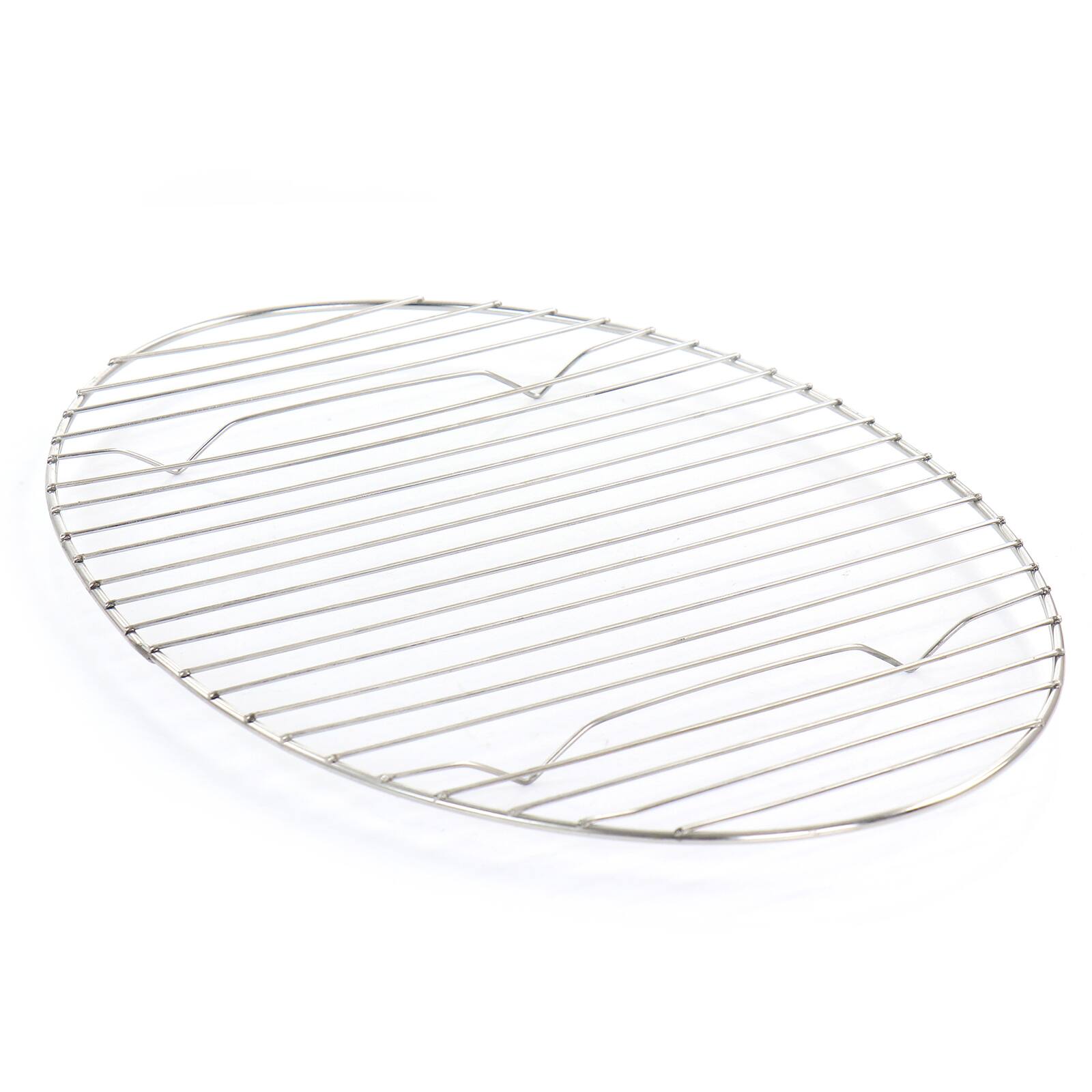 Gibson Home® Radiance 15.5'' Stainless Steel Oval Roaster with Lid and Roasting Rack