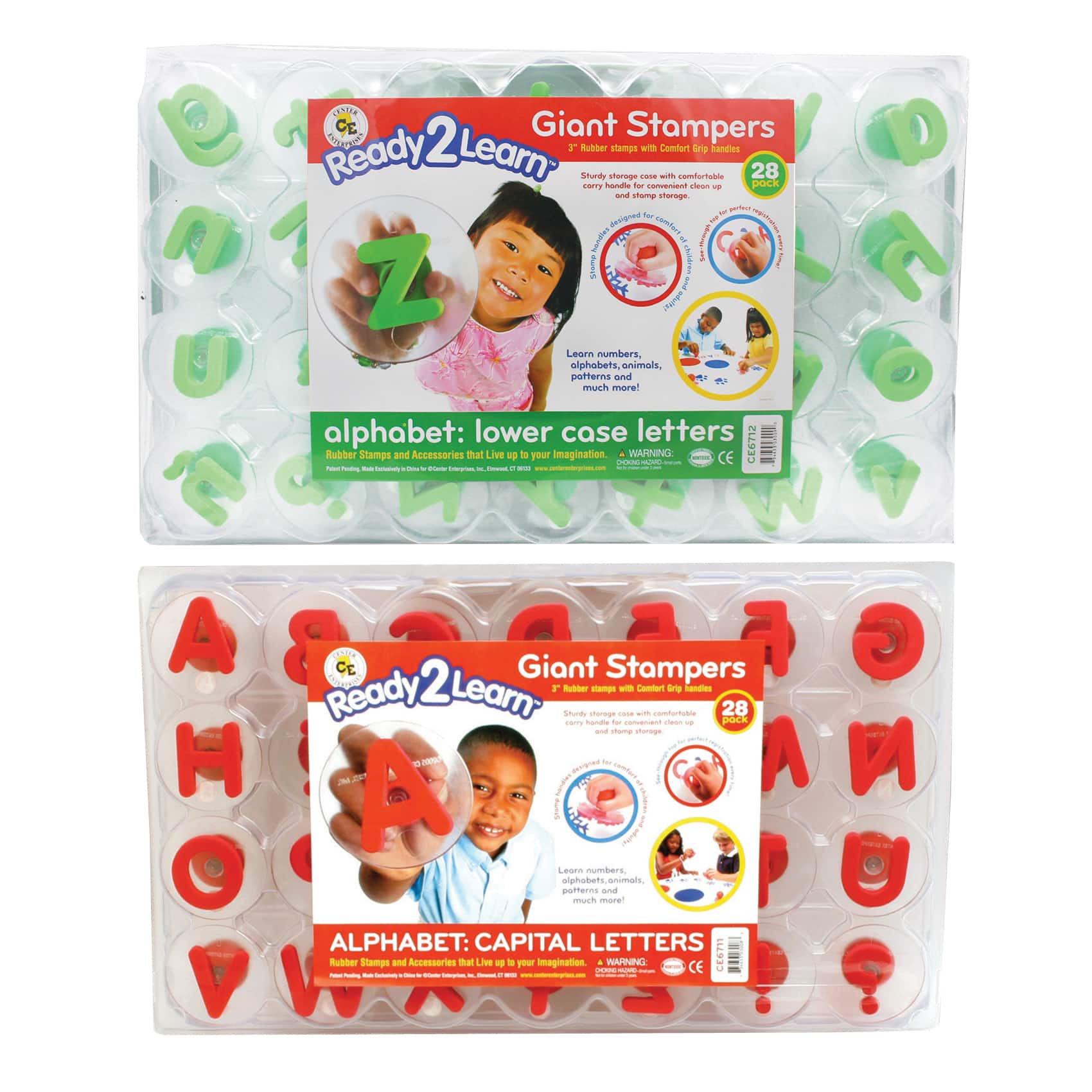 Ready2Learn™ Alphabet Letters Lowercase & Uppercase Giant Foam Stampers, 56 Pack