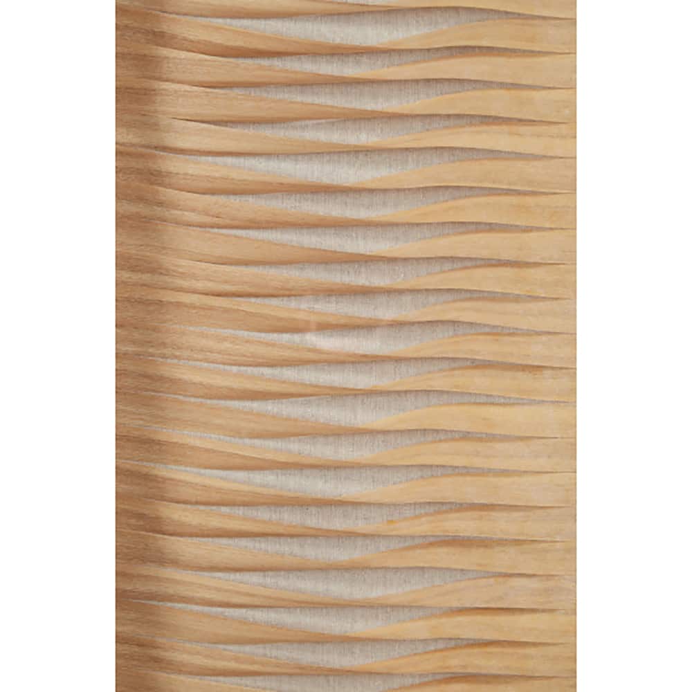Brown Wood Coastal Style Abstract Wall Art Set