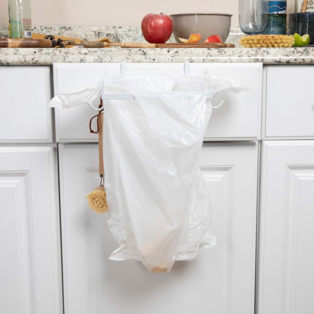 Household Essentials Metal Over the Door Trash Bag Holder