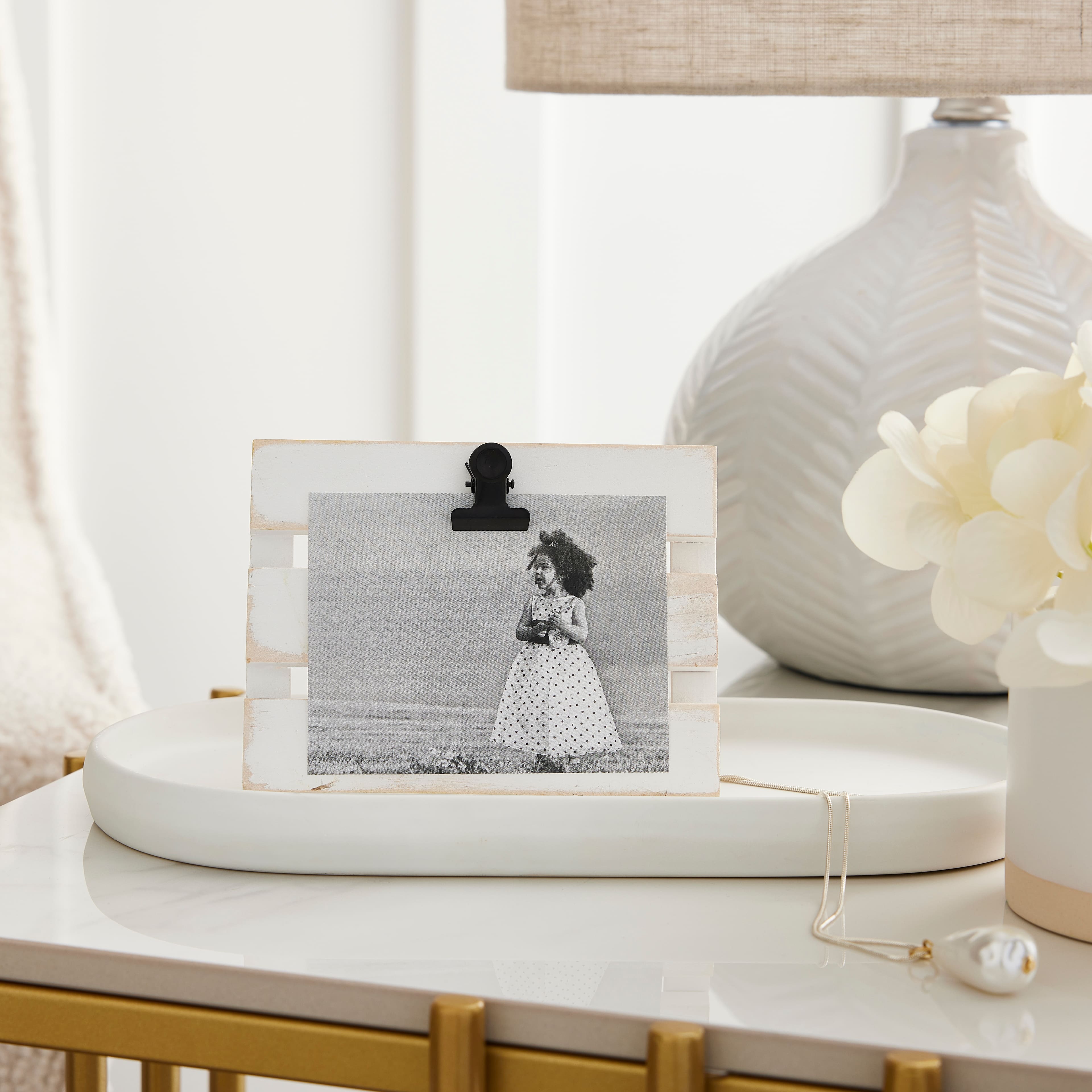 Natural Slatted Mini Clip Frame by Studio Décor®