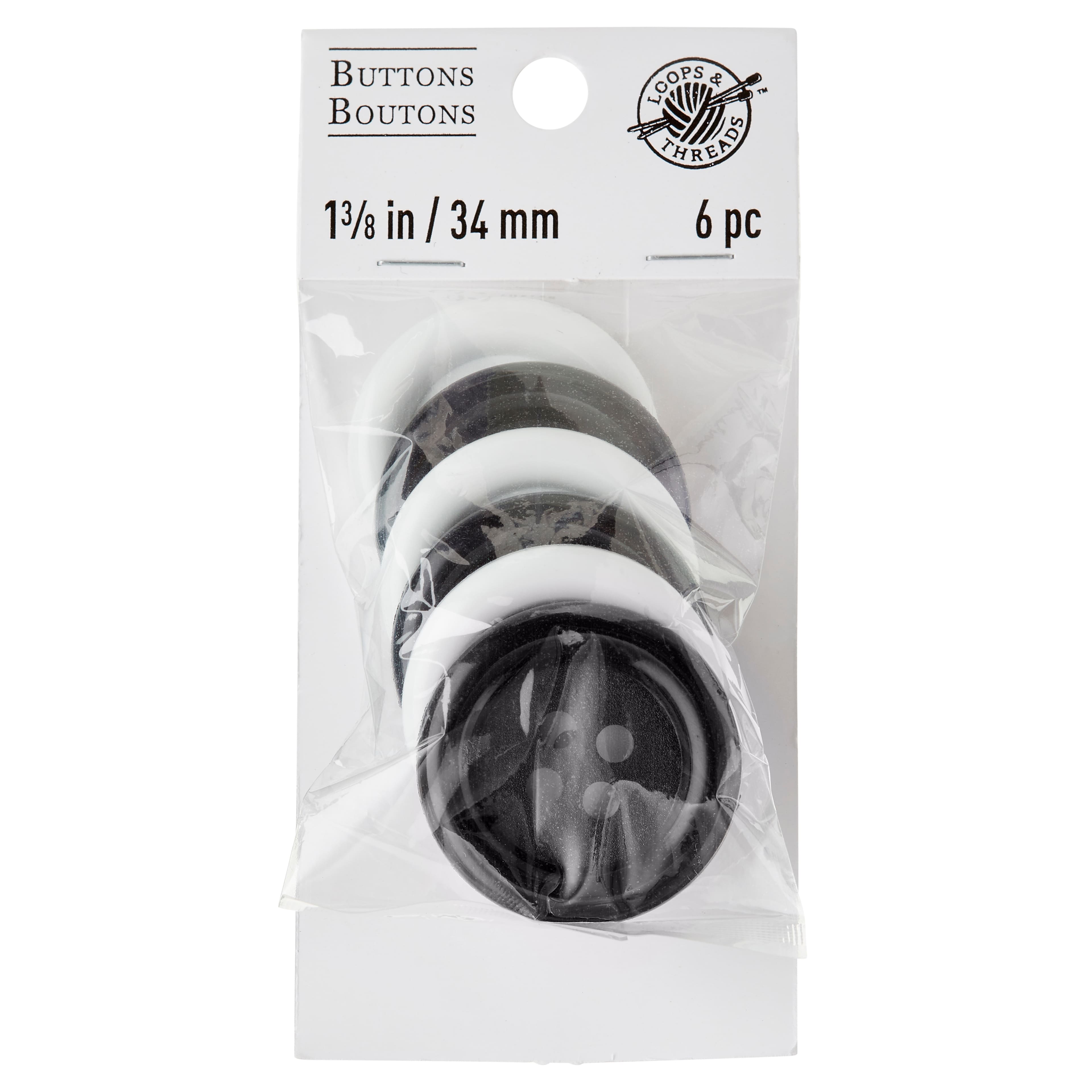 Blumenthal Lansing Favorite Findings Big Basic Buttons, Black & White
