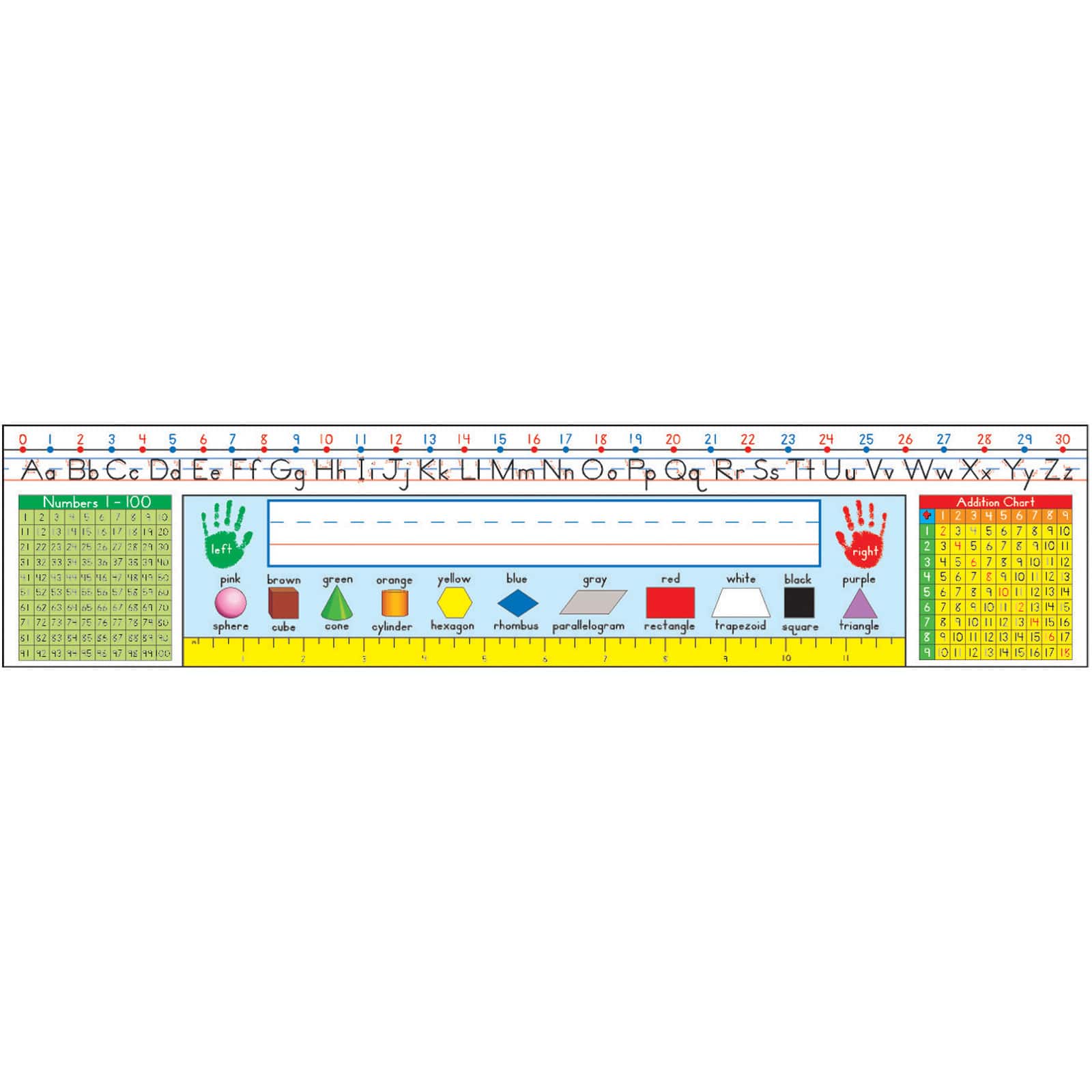 Carson Dellosa® Education Grade 1-3 Traditional Manuscript Nameplates, 3 Packs of 36