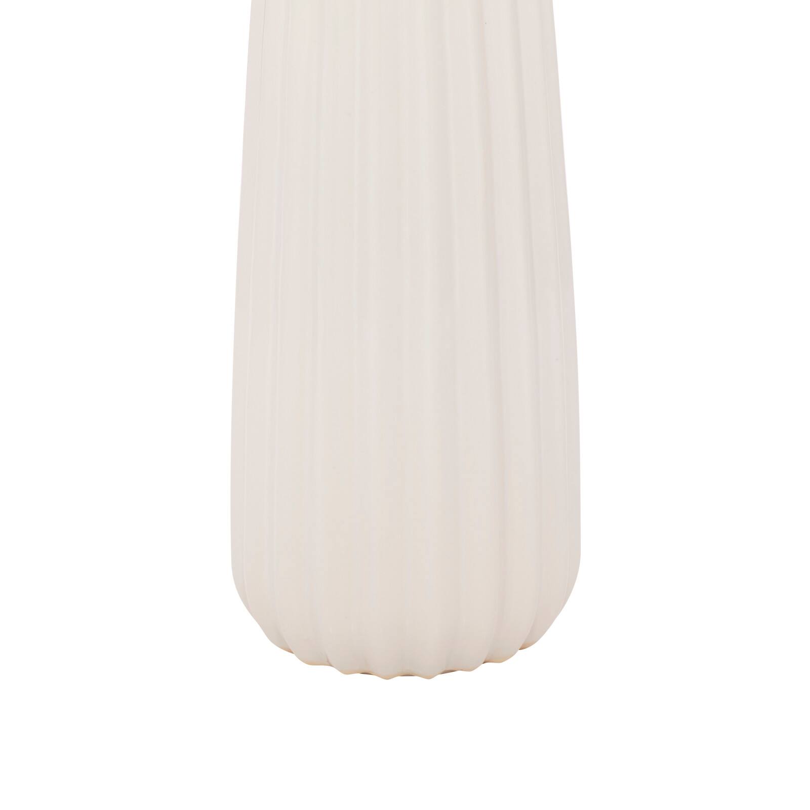 24" White Stone Traditional Table Lamp