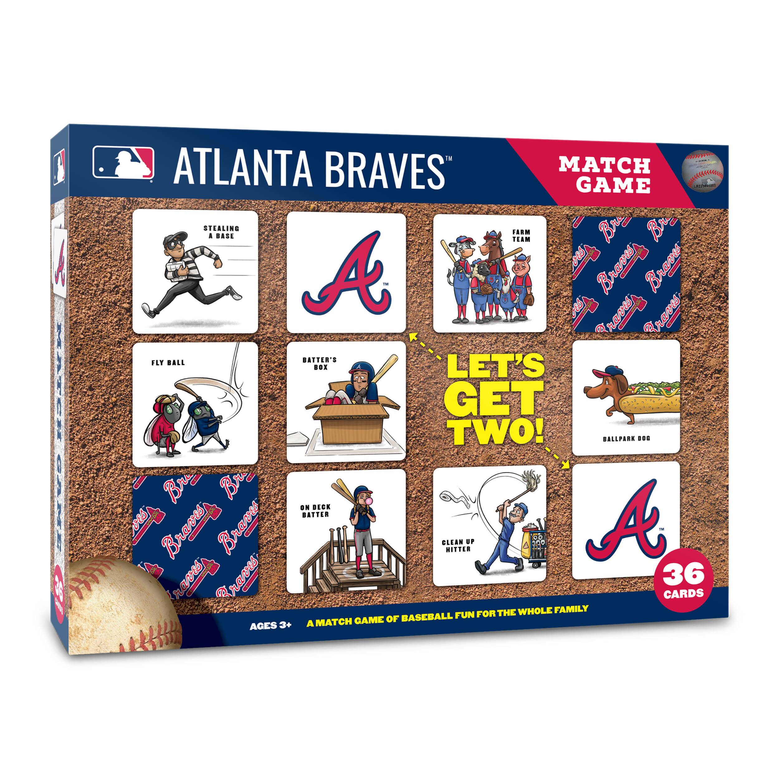 Major League Baseball Licensed Memory Match Game By Youthefan in Atlanta Braves | 2.5" x 2.5" | Michaels®