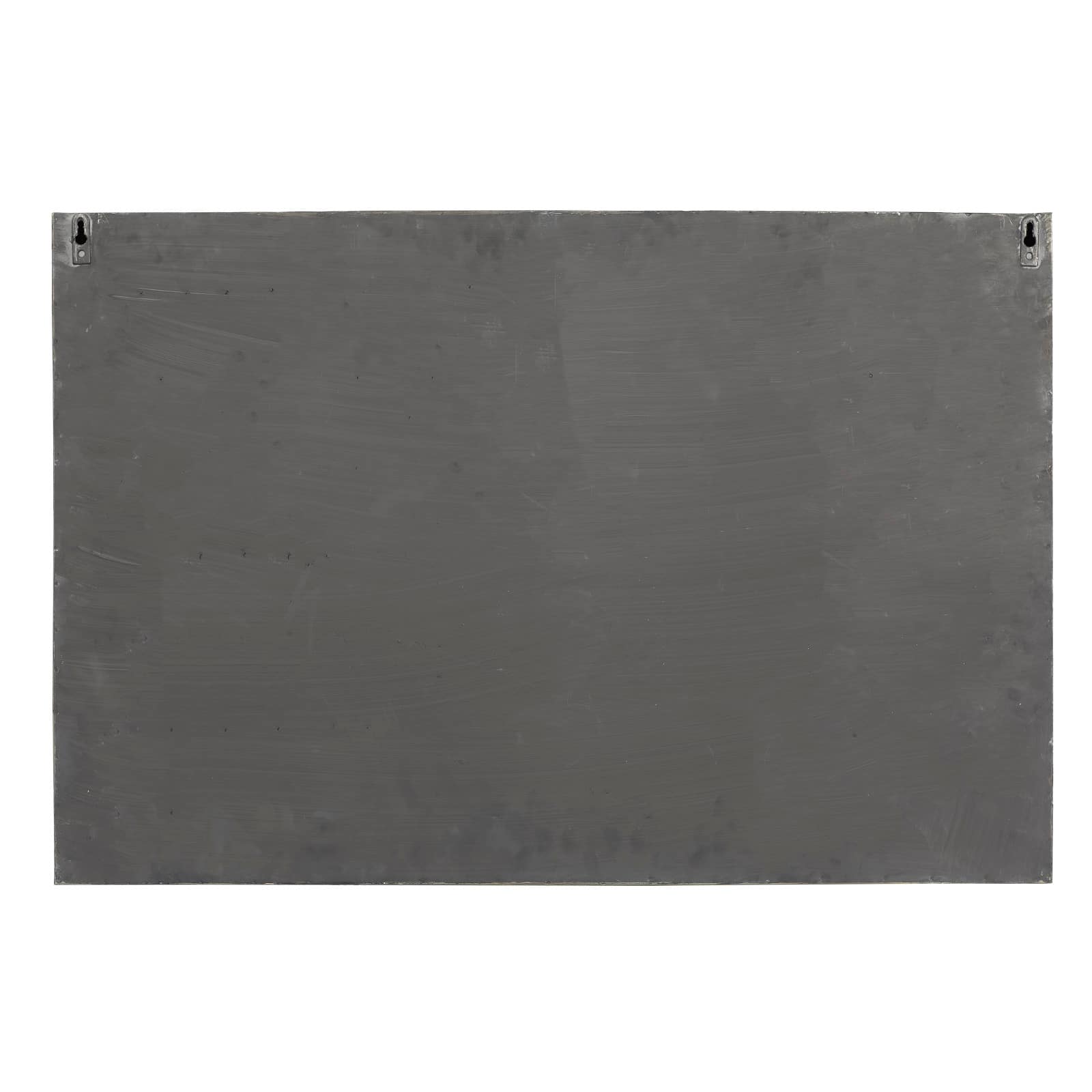36" Gray Metal Industrial Memo Board Metal Wall Decor