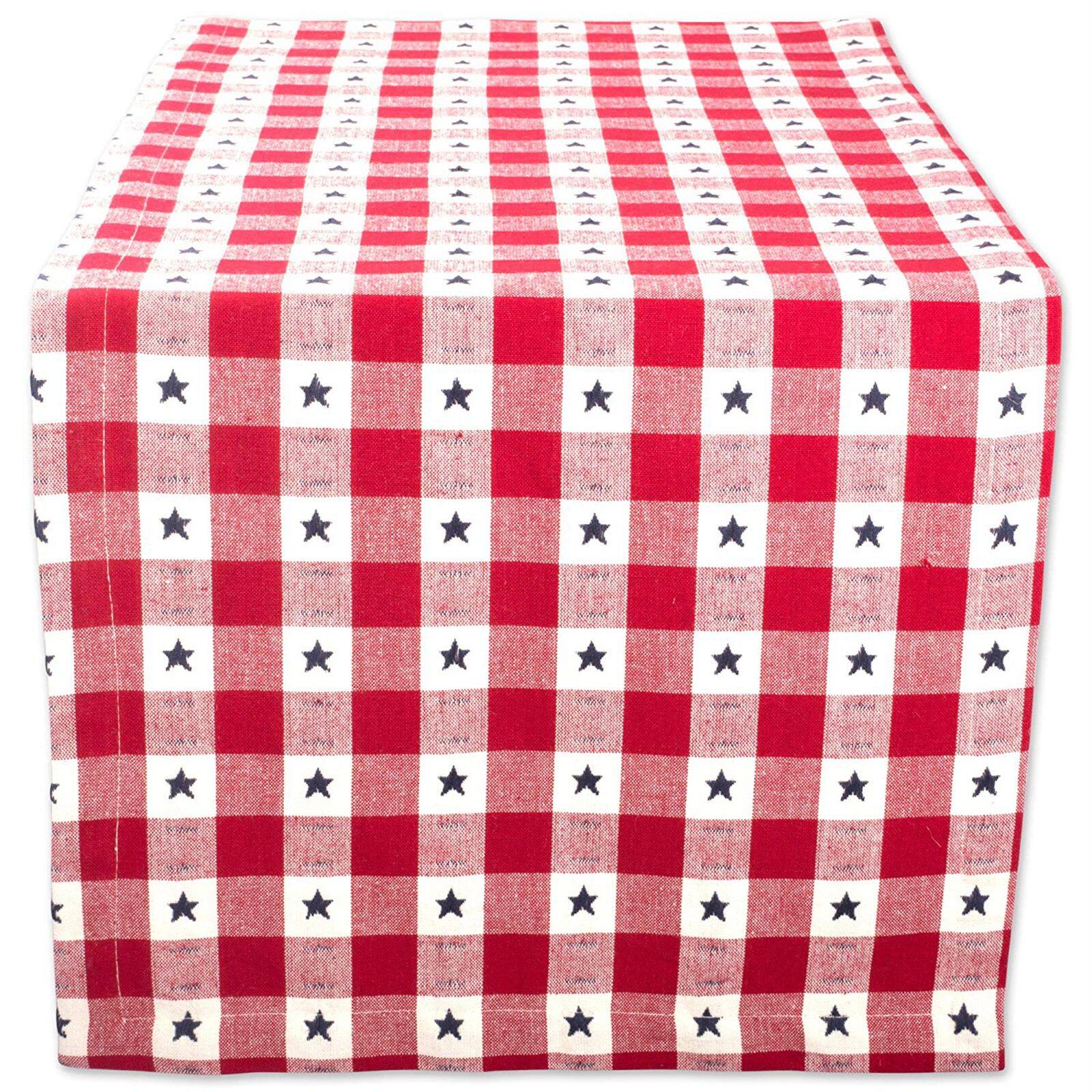 DII® 72" Star Checkered Table Runner