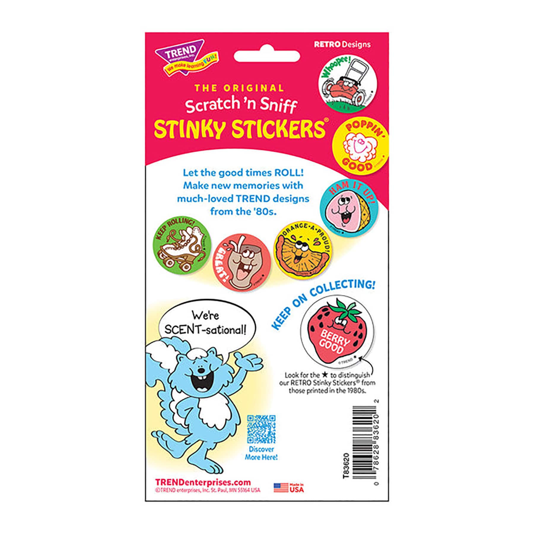 TREND Enterprises® Super Stuff! Spaghetti Scented Stickers, 6 Packs of 24