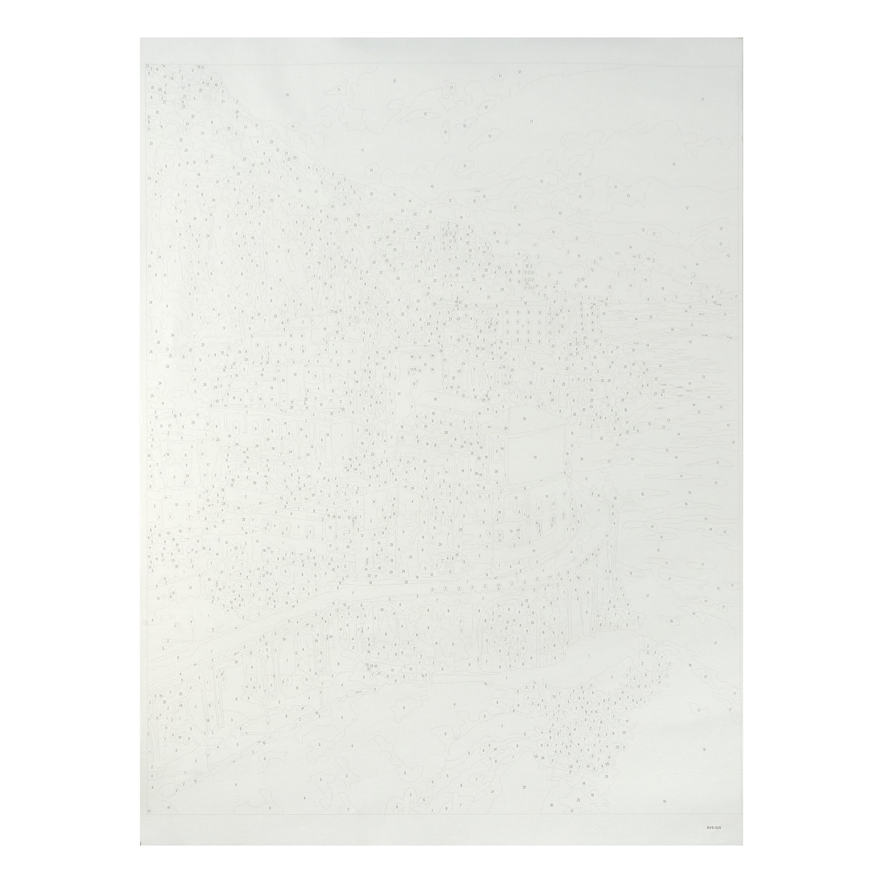 16" x 20" Mediterranean Coast Paint-by-Number Kit with Wood Display Hanger by Artist's Loft®