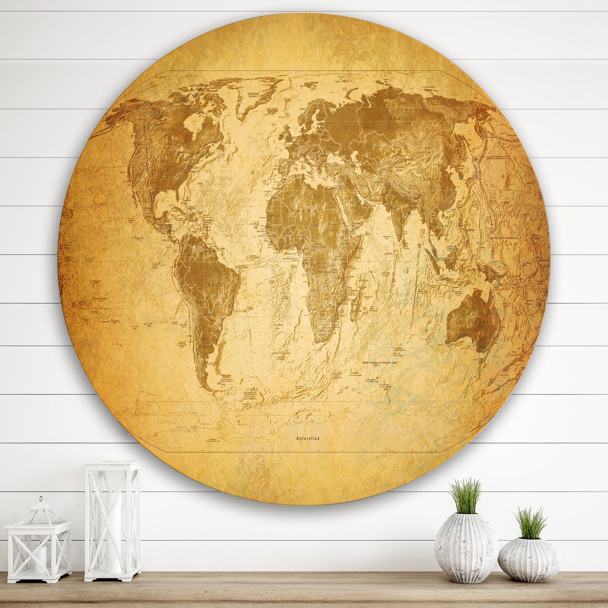 Designart - Ancient Map of The World X