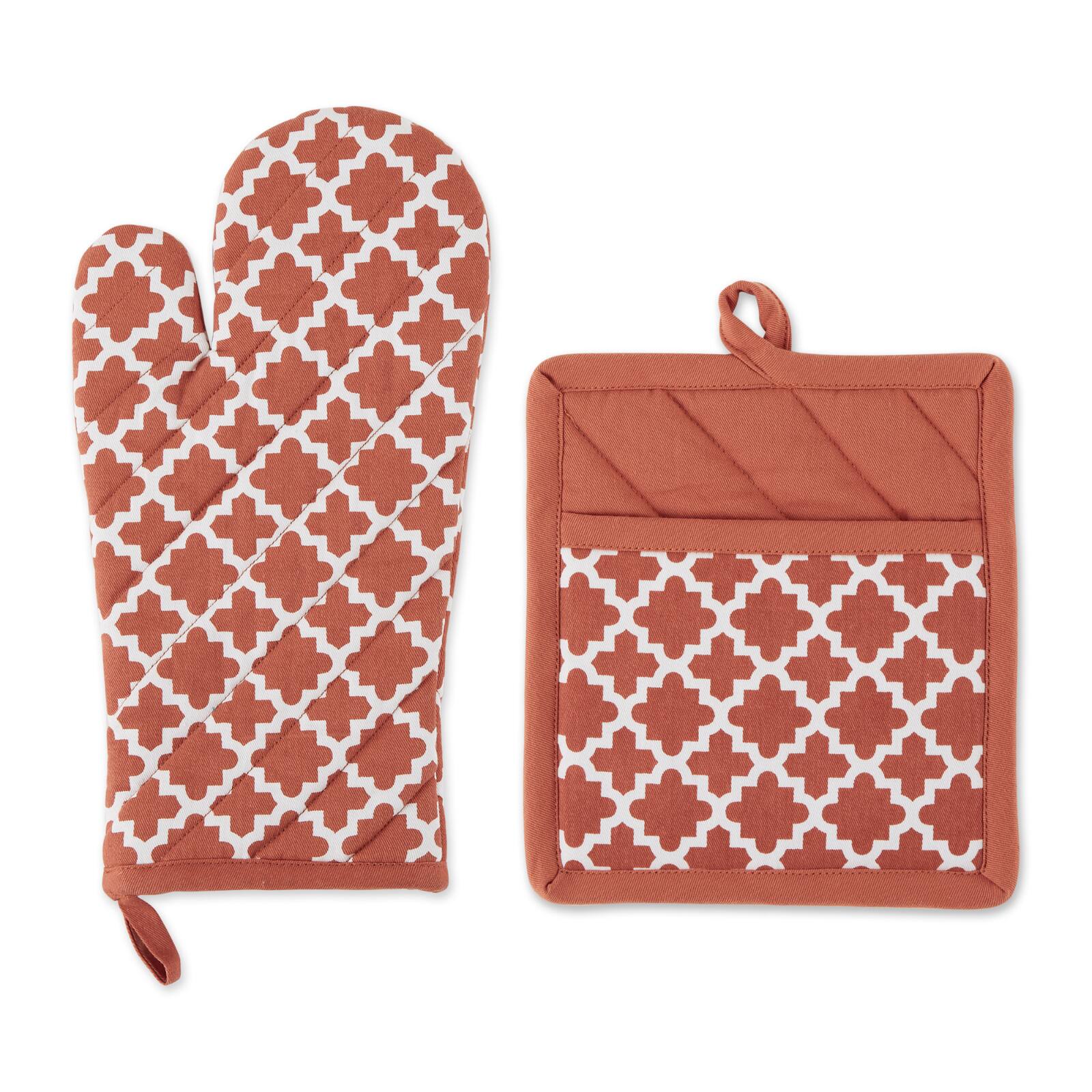 DII® Lattice Oven Mitt & Potholder Set