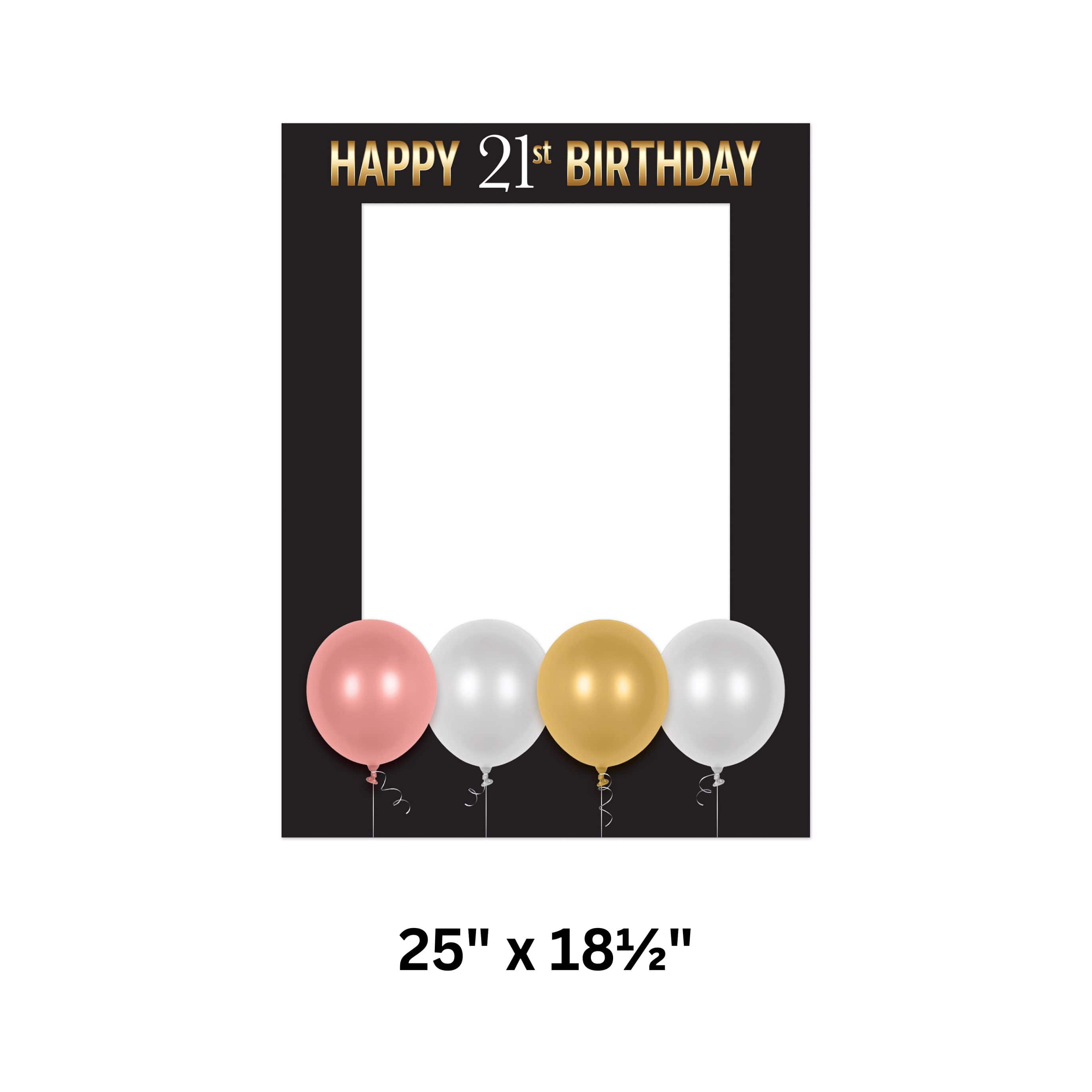 Beistle Happy 21st Birthday Photo Fun Frames, 2ct.