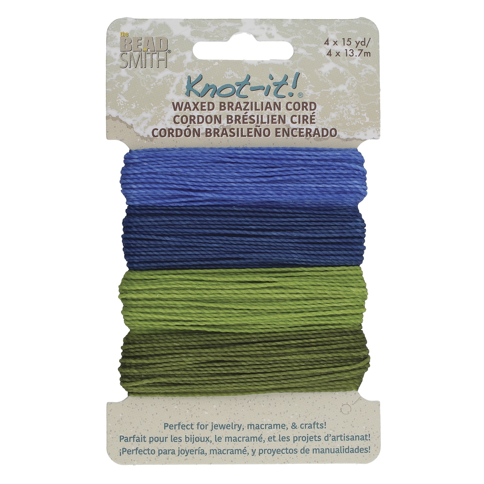Beadsmith® Knot-it!™ Hang Ten Waxed Brazilian Cord