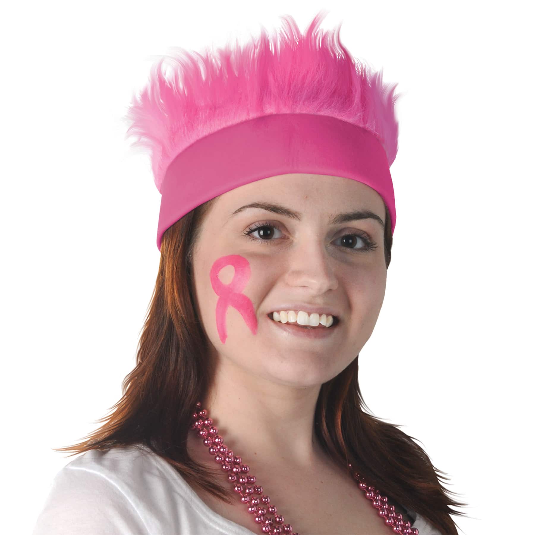 Beistle Adult Pink Hairy Headbands, 2ct.