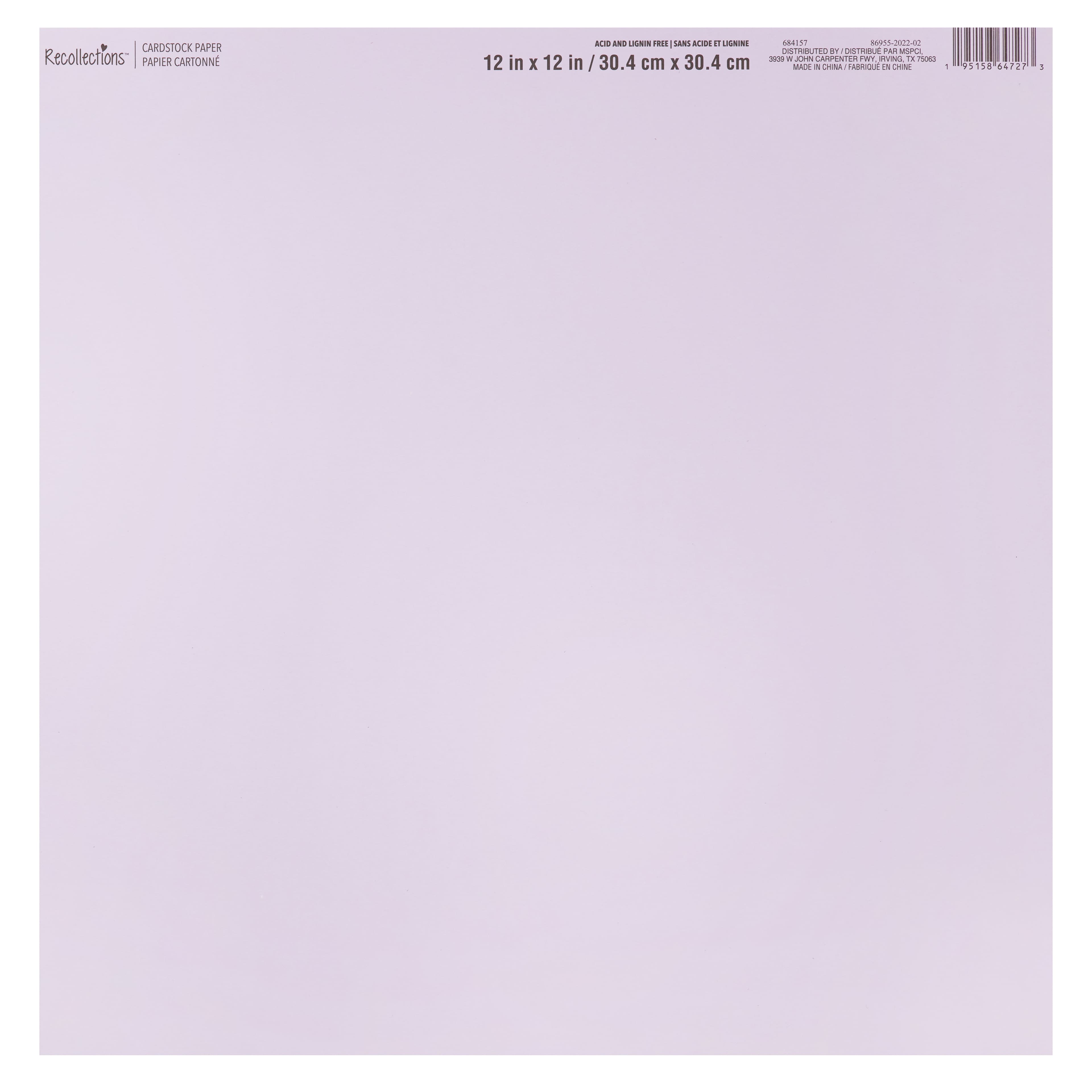 60 Pack: Smooth Solid Cardstock Paper by Recollections™, 12" x 12"