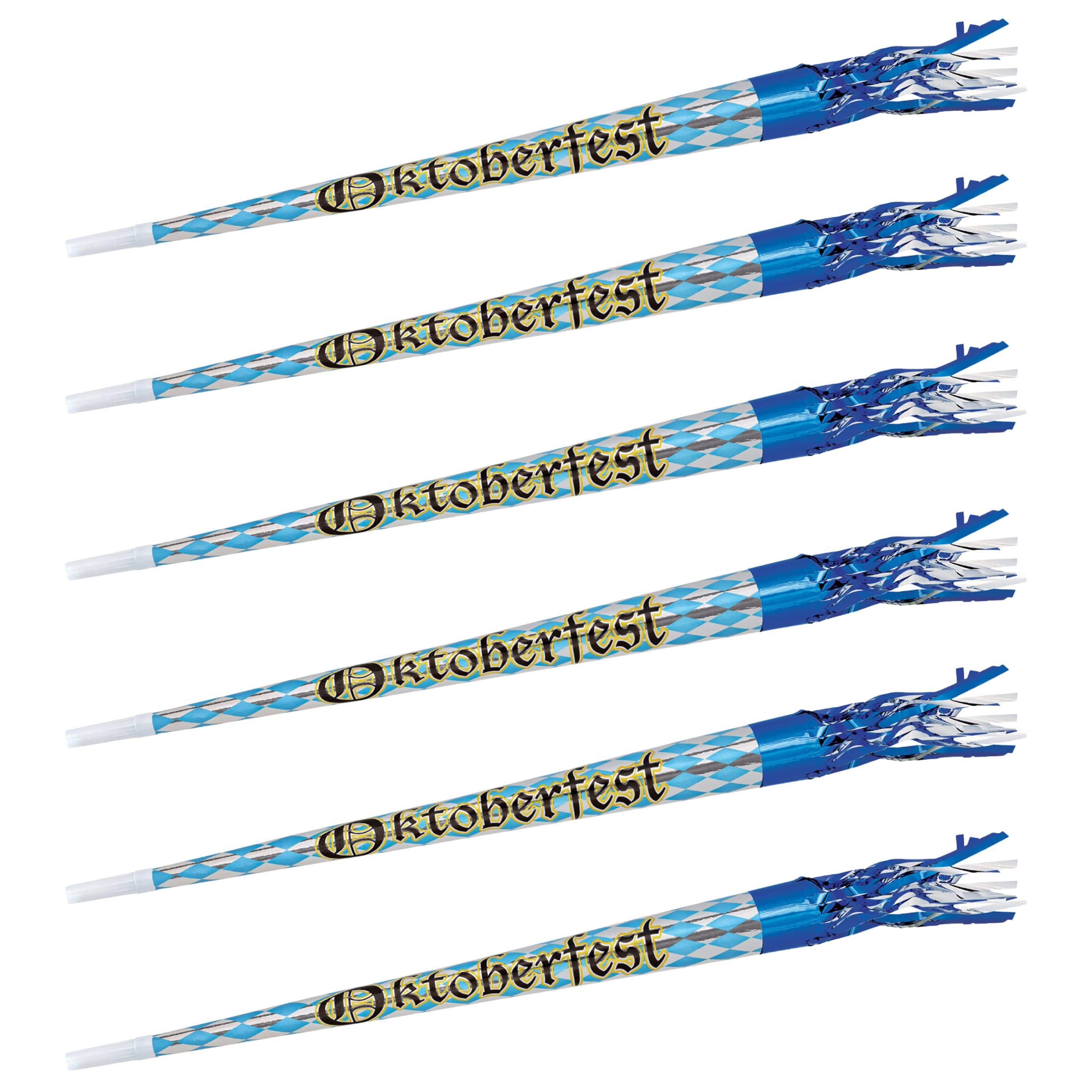 Beistle 25" Blue Oktoberfest Tasseled Trumpets, 6ct. | Michaels®