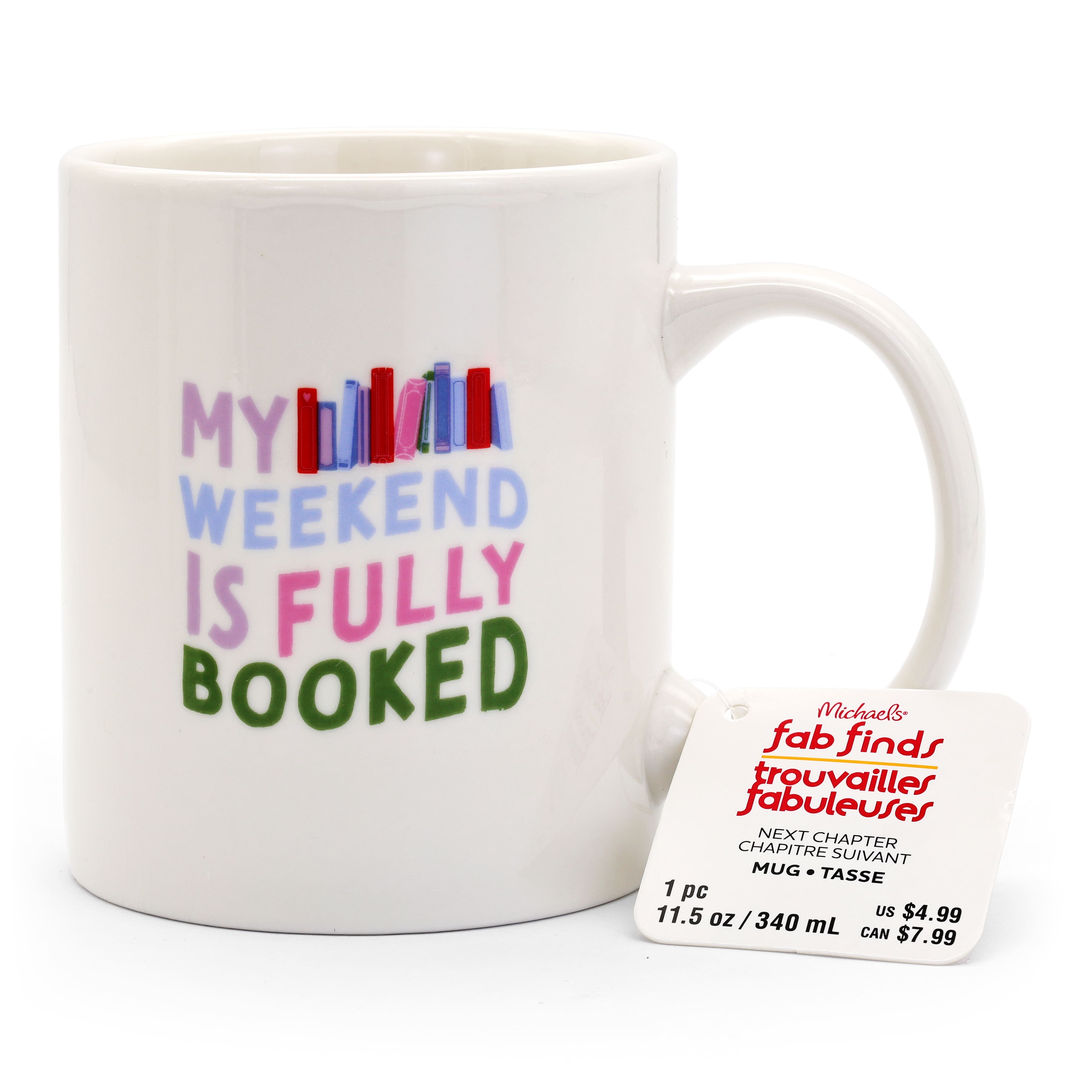 Assorted 11.5oz. Bookish Ceramic Mug, 1pc. by Fab Finds