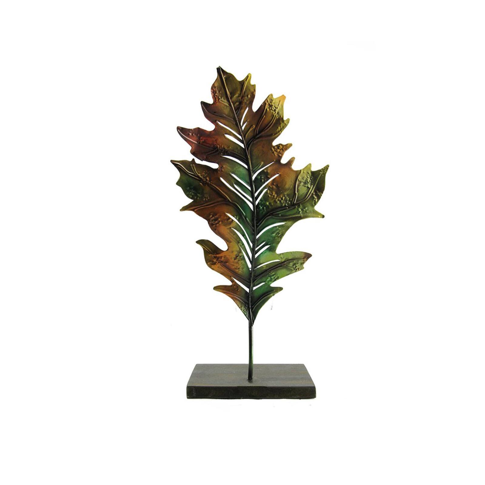14" Oak Leaf Decorative Votive Candle Holder