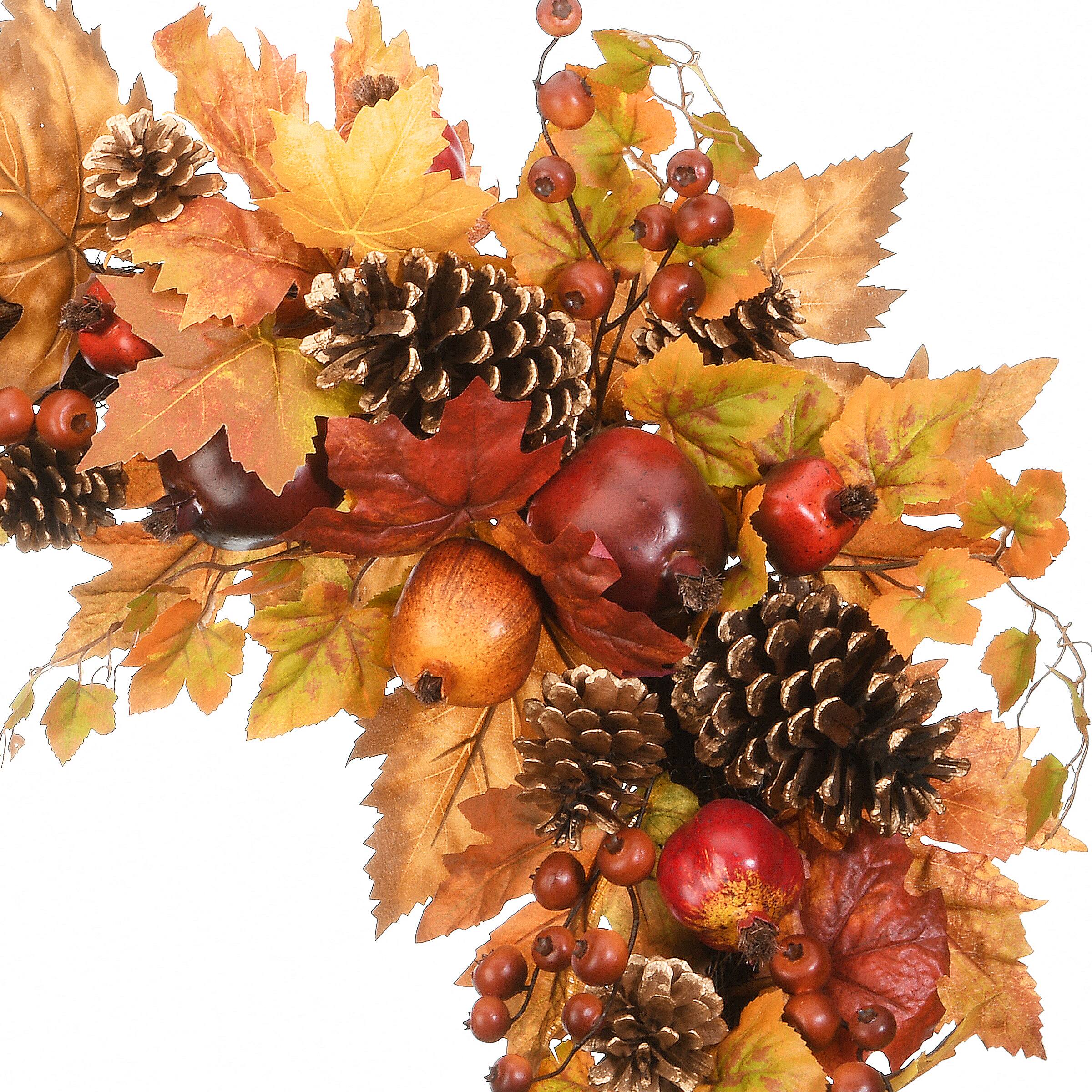 30" Harvest Maple Leaves Swags, 2ct.